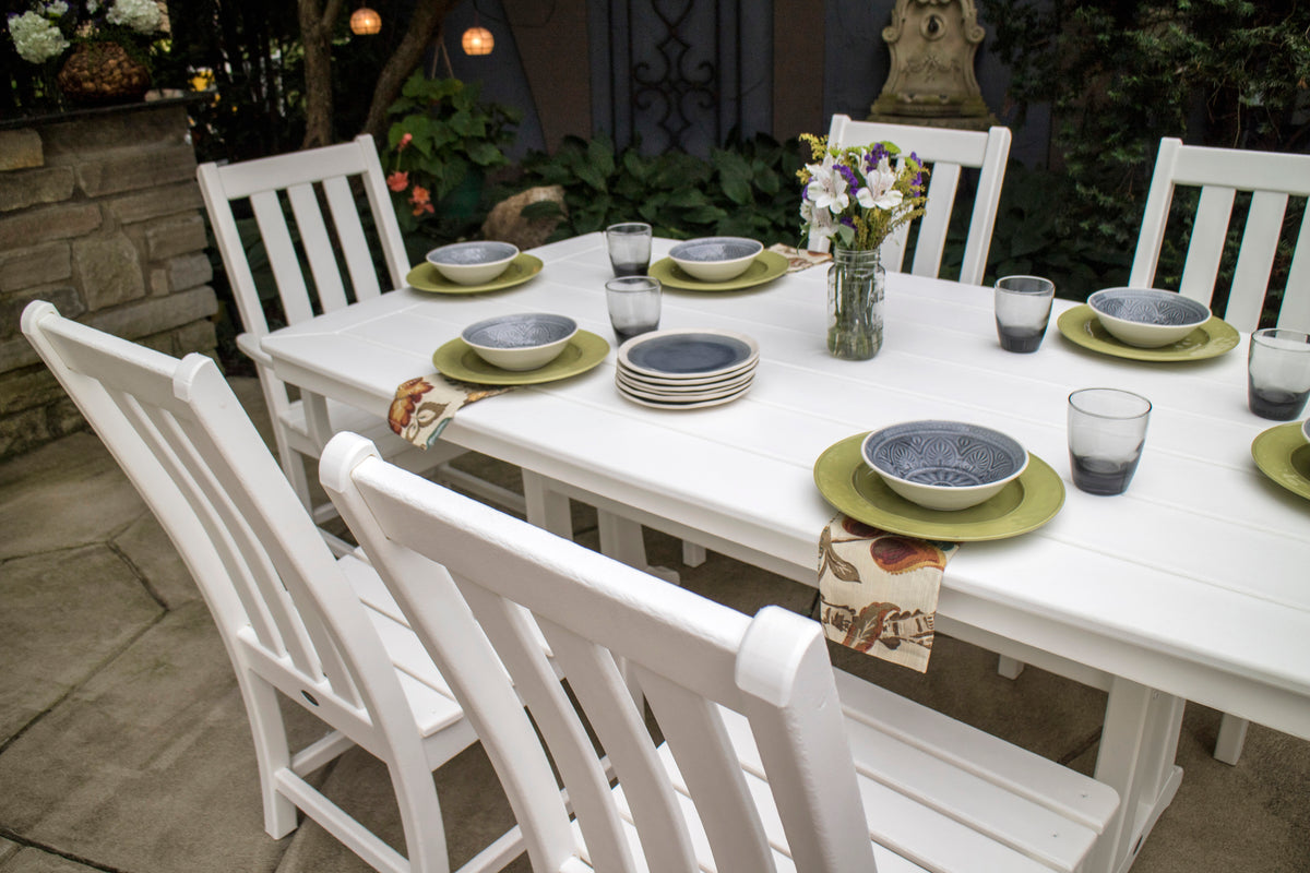 Vineyard 7-Piece Dining Set with Trestle Legs