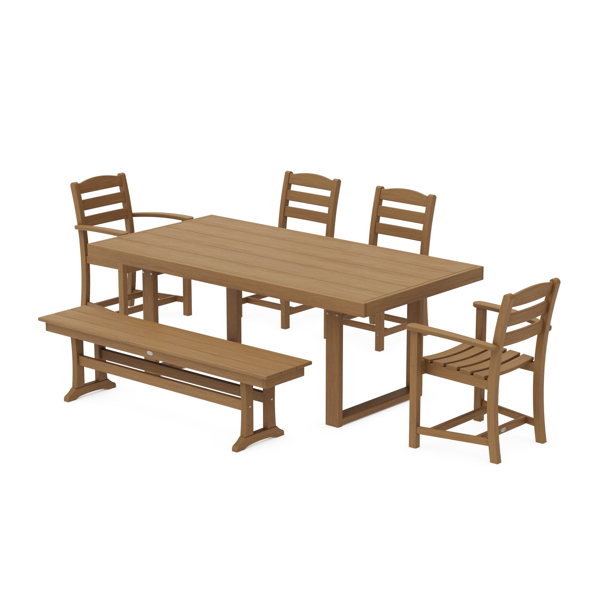 La Casa Café 6-Piece Dining Set with Bench