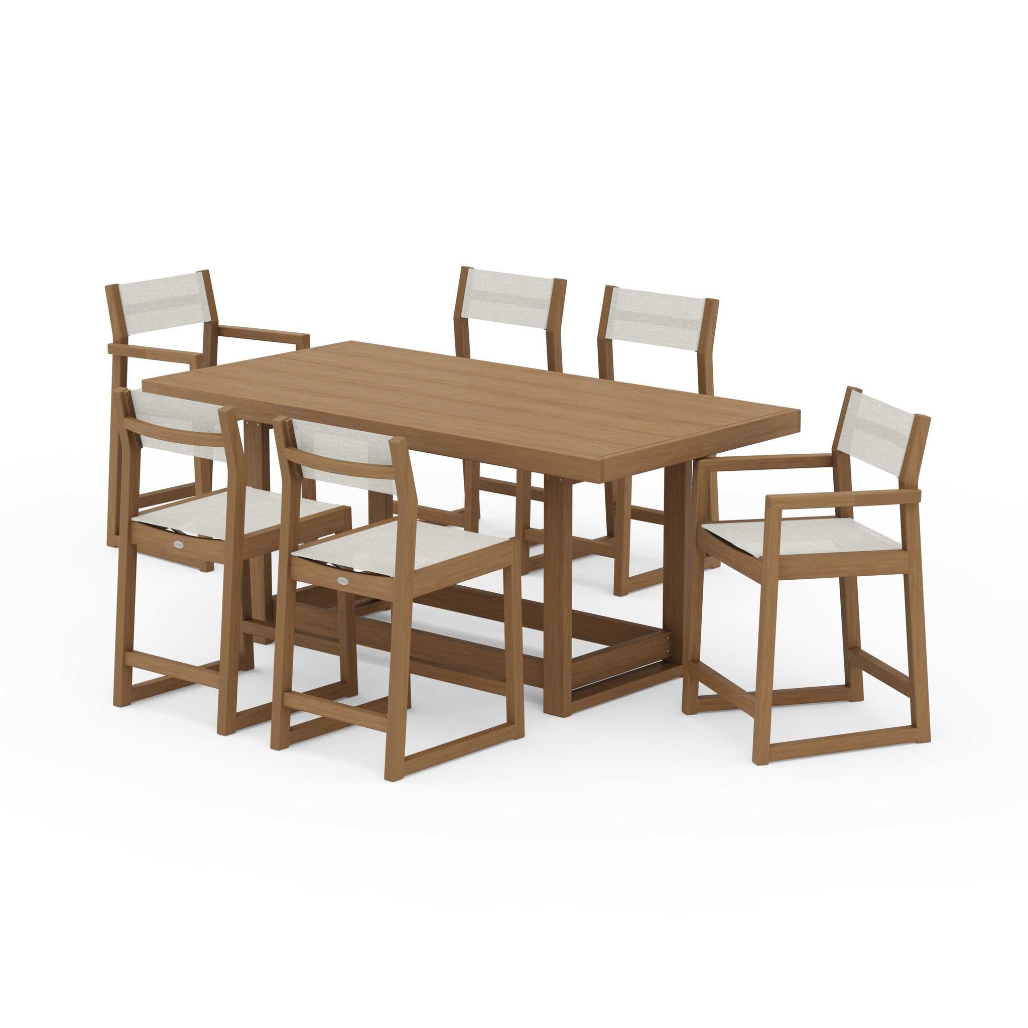 EDGE Sling 7-Piece Counter Table Set