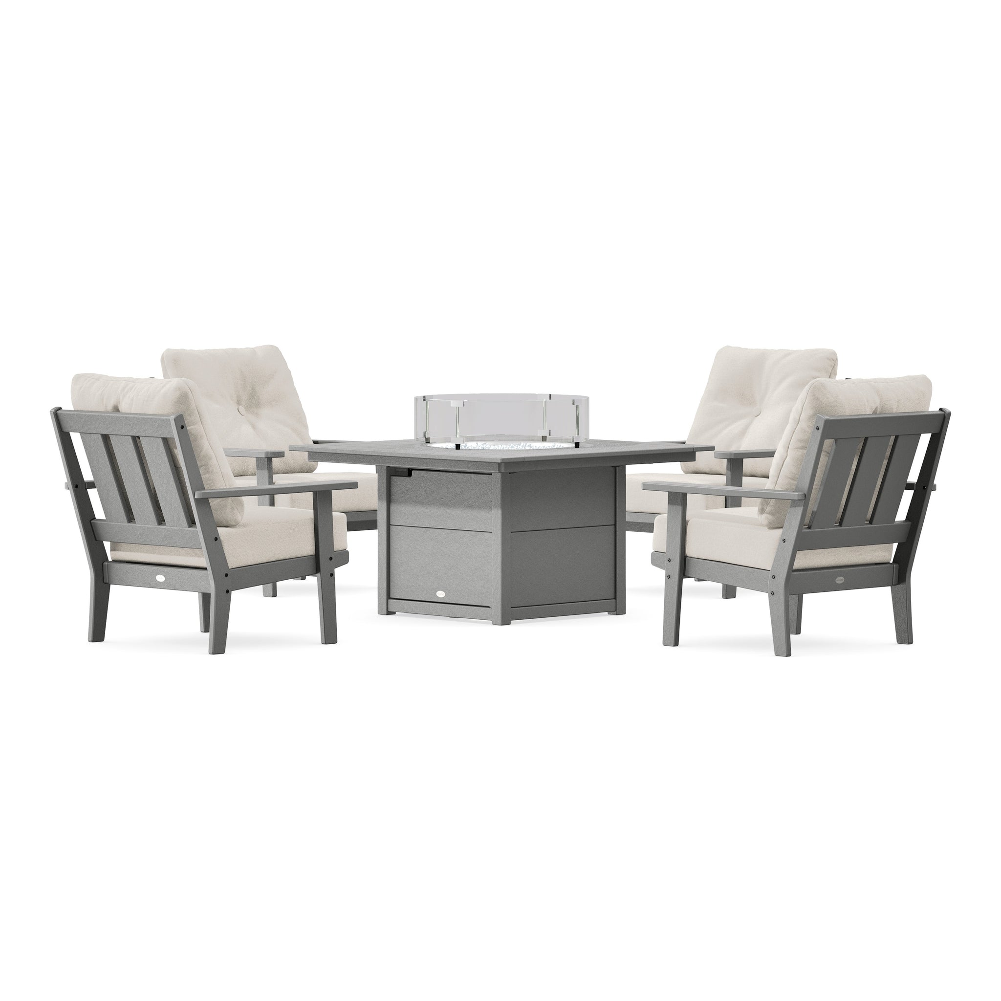 Oxford 5-Piece Deep Seating Set with Fire Pit Table
