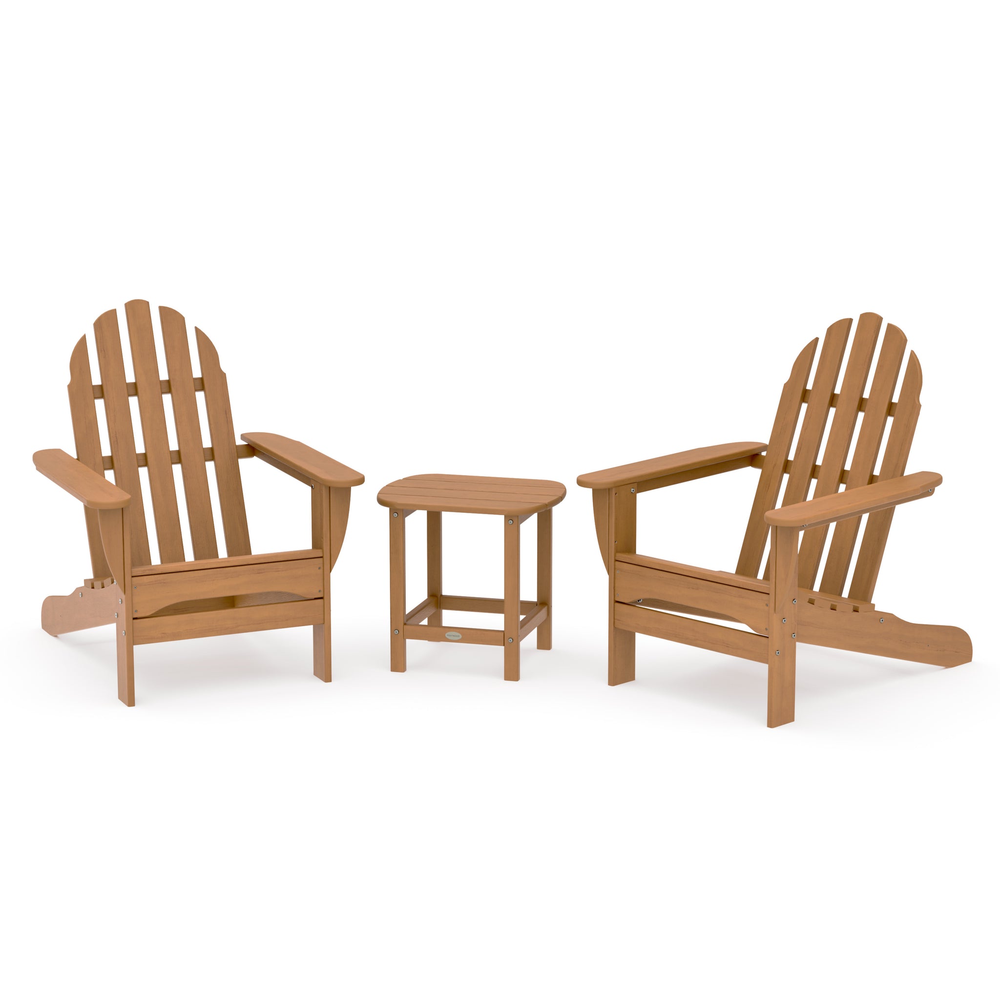 Classic Adirondack 3-Piece Set with South Beach 18" Side Table