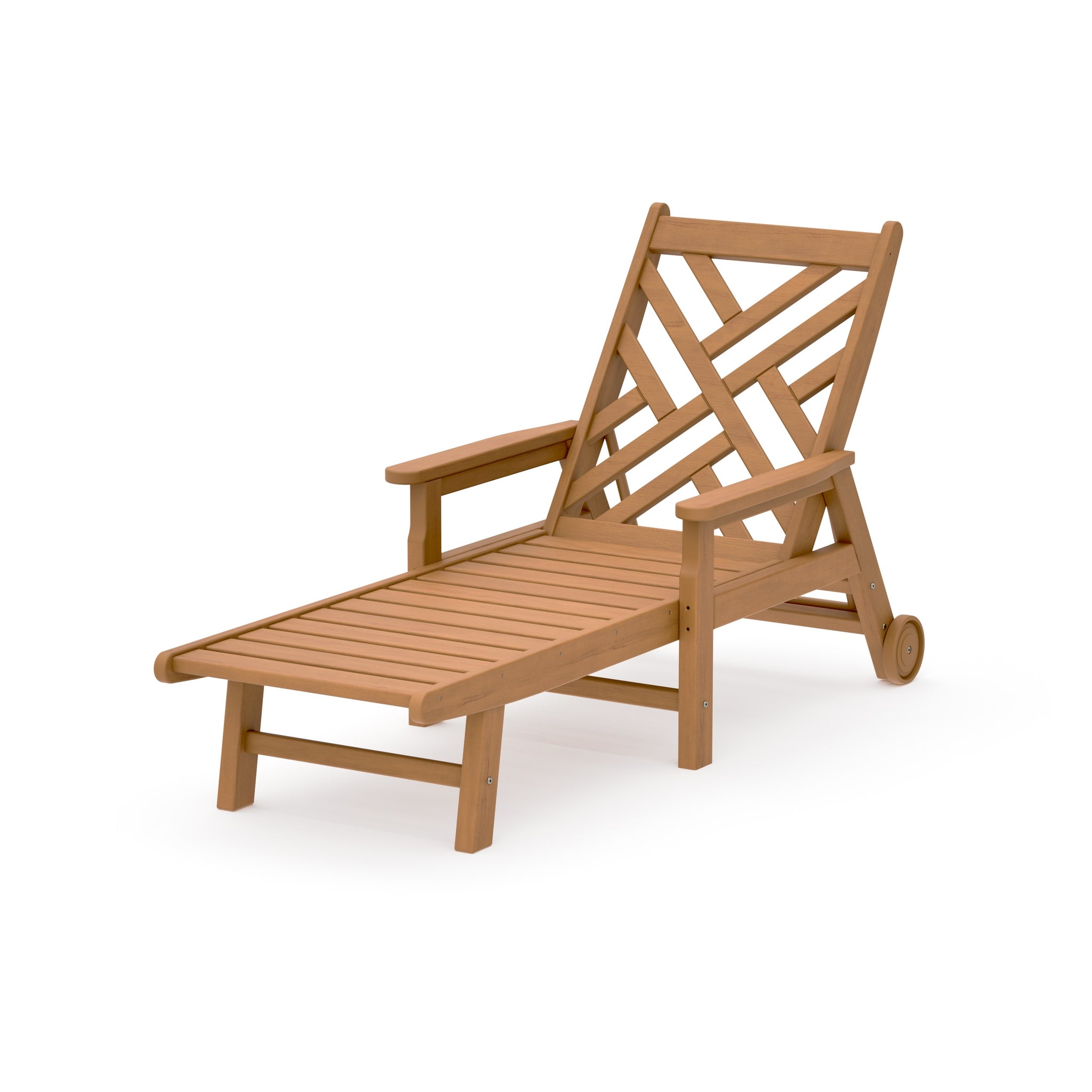Chippendale Chaise with Arms and Wheels