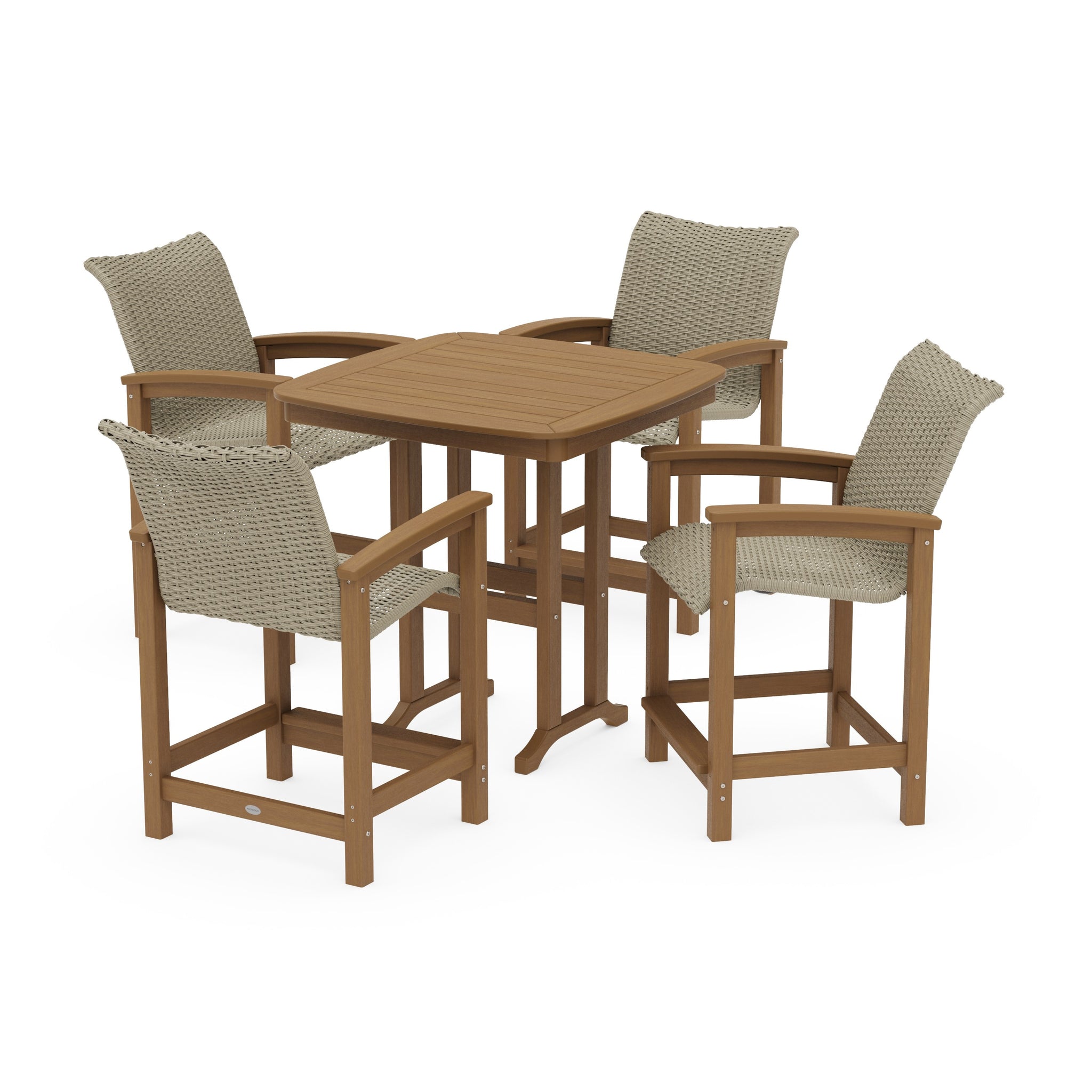 Coastal Woven 5-Piece Counter Set