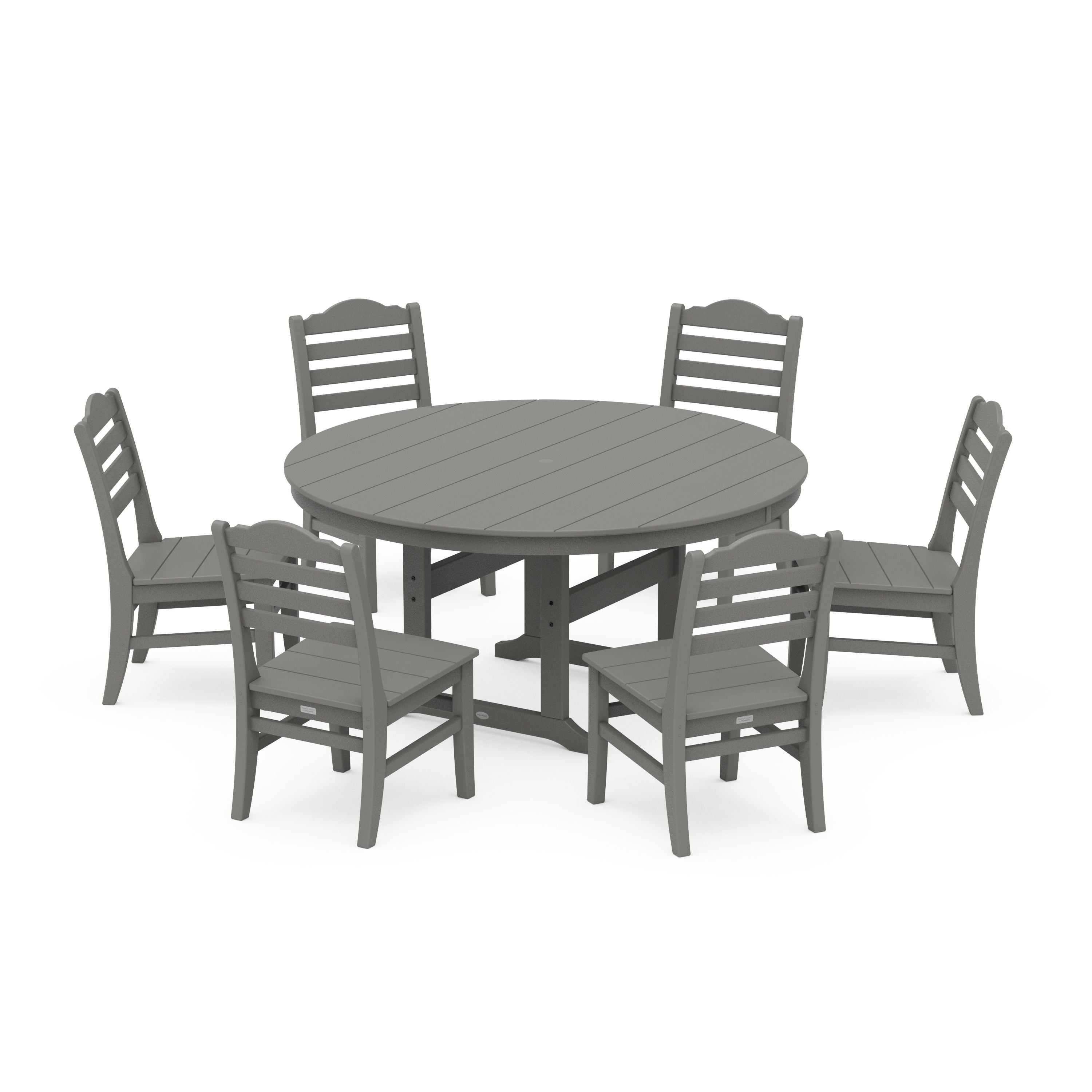 Savannah 7-Piece Side Chair Round Farmhouse Dining Set