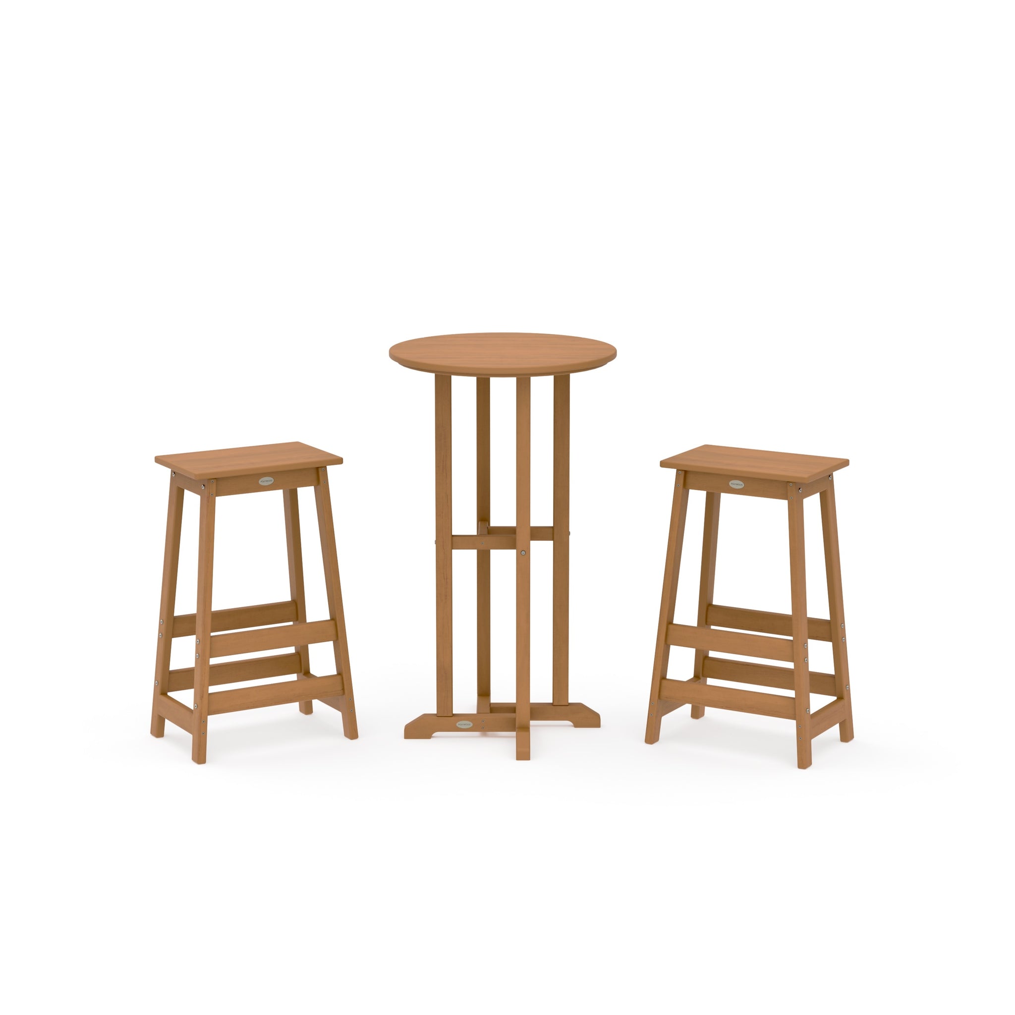 Modern Studio Bar Stool 3-Piece Bistro Set