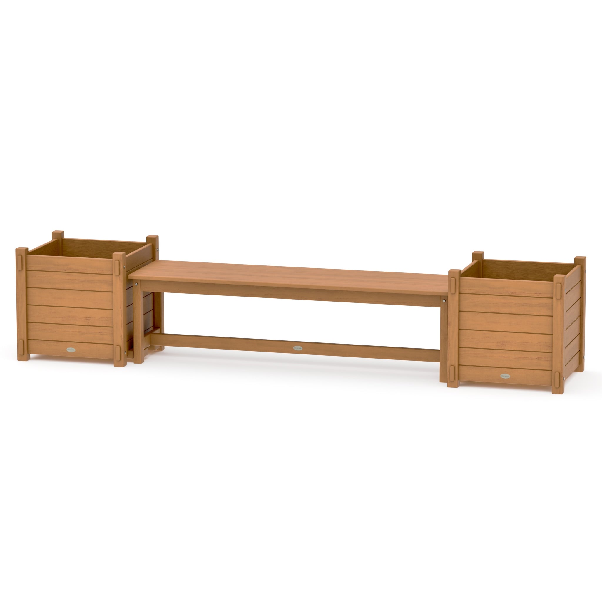 60" Nautical Straight Planter Bench Set - Large