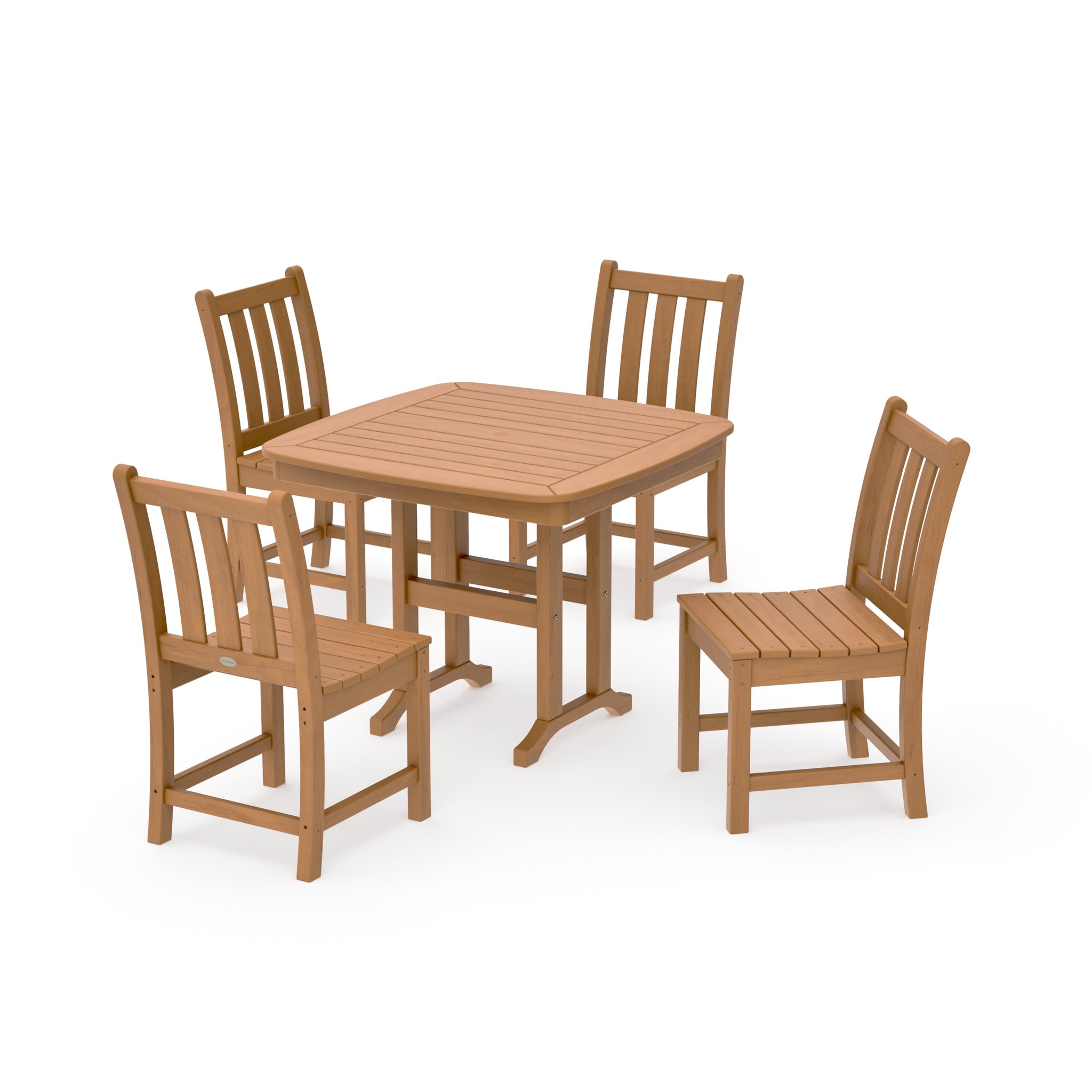 Traditional Garden Side Chair 5-Piece Dining Set