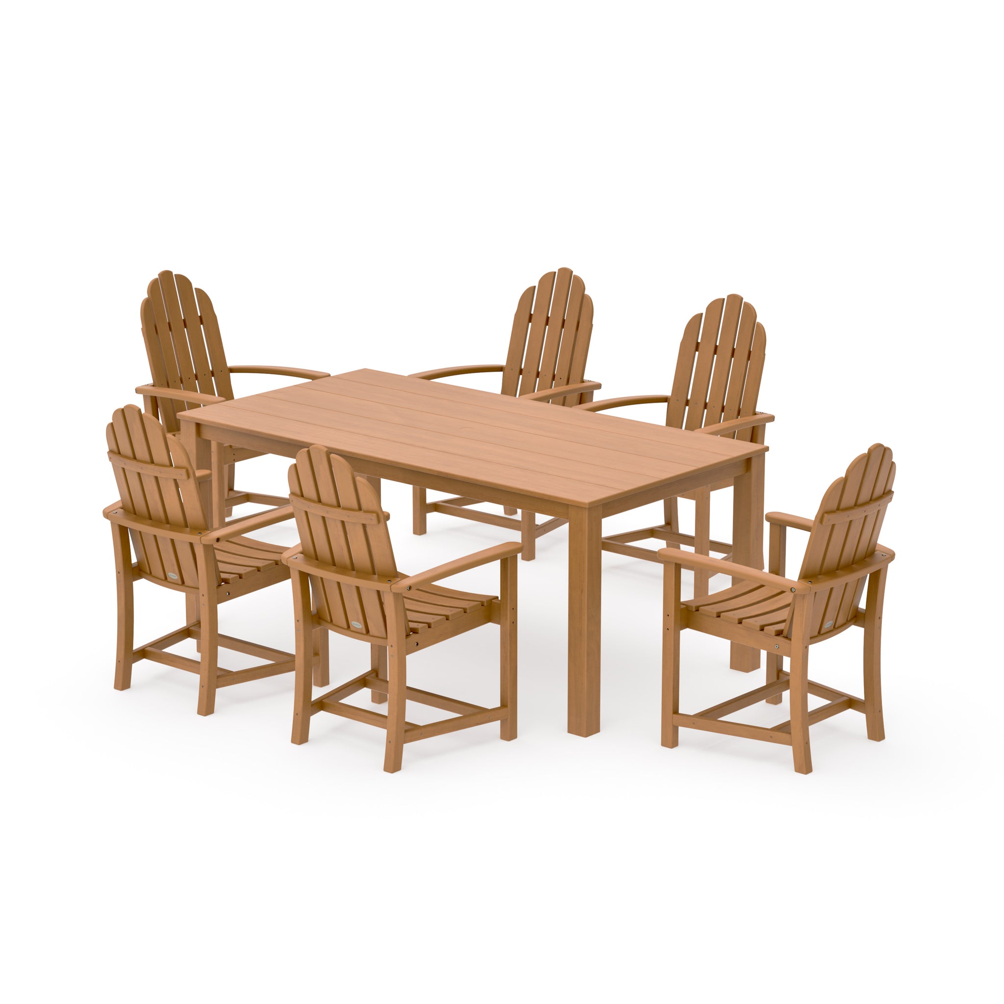 Classic Adirondack 7-Piece Parsons Dining Set