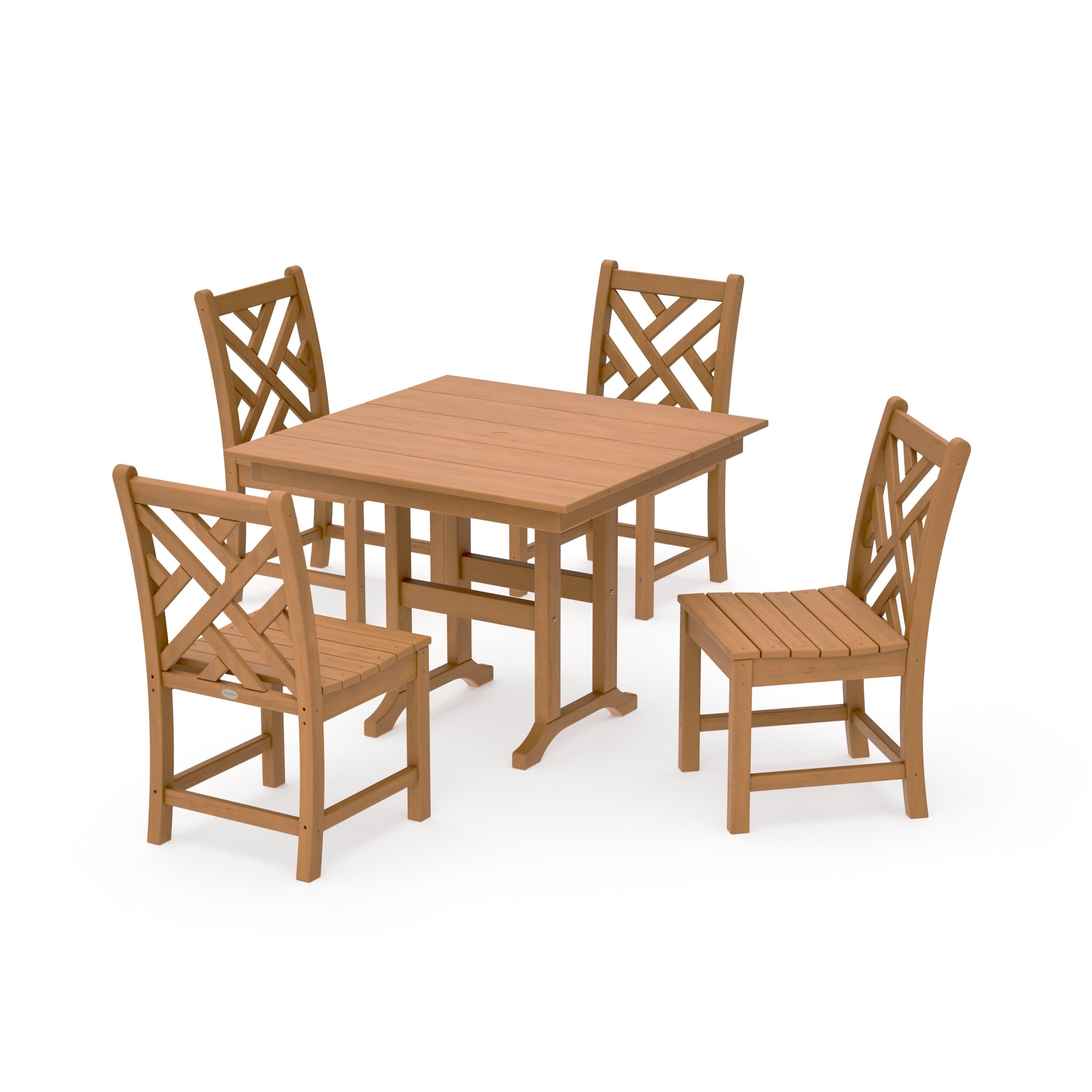 Chippendale Side Chair 5-Piece Farmhouse Dining Set