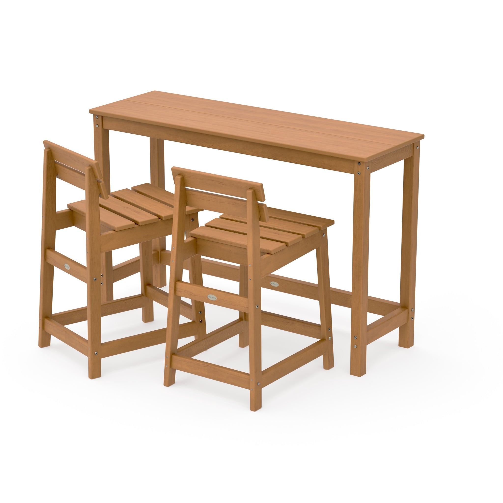 Modern Studio Plaza Lowback Counter Chair 3-Piece Balcony Set