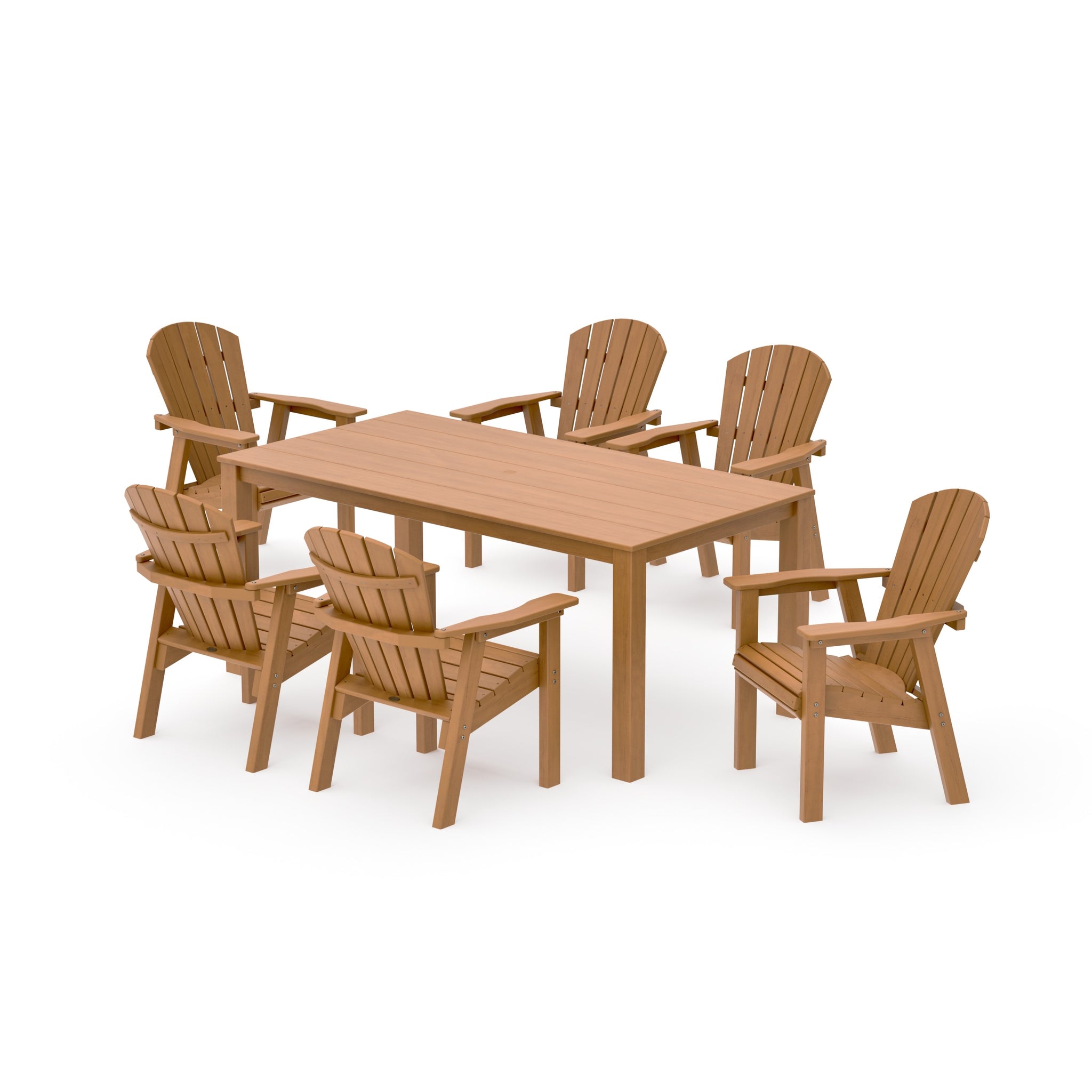 Seashell 7-Piece Parsons Dining Set