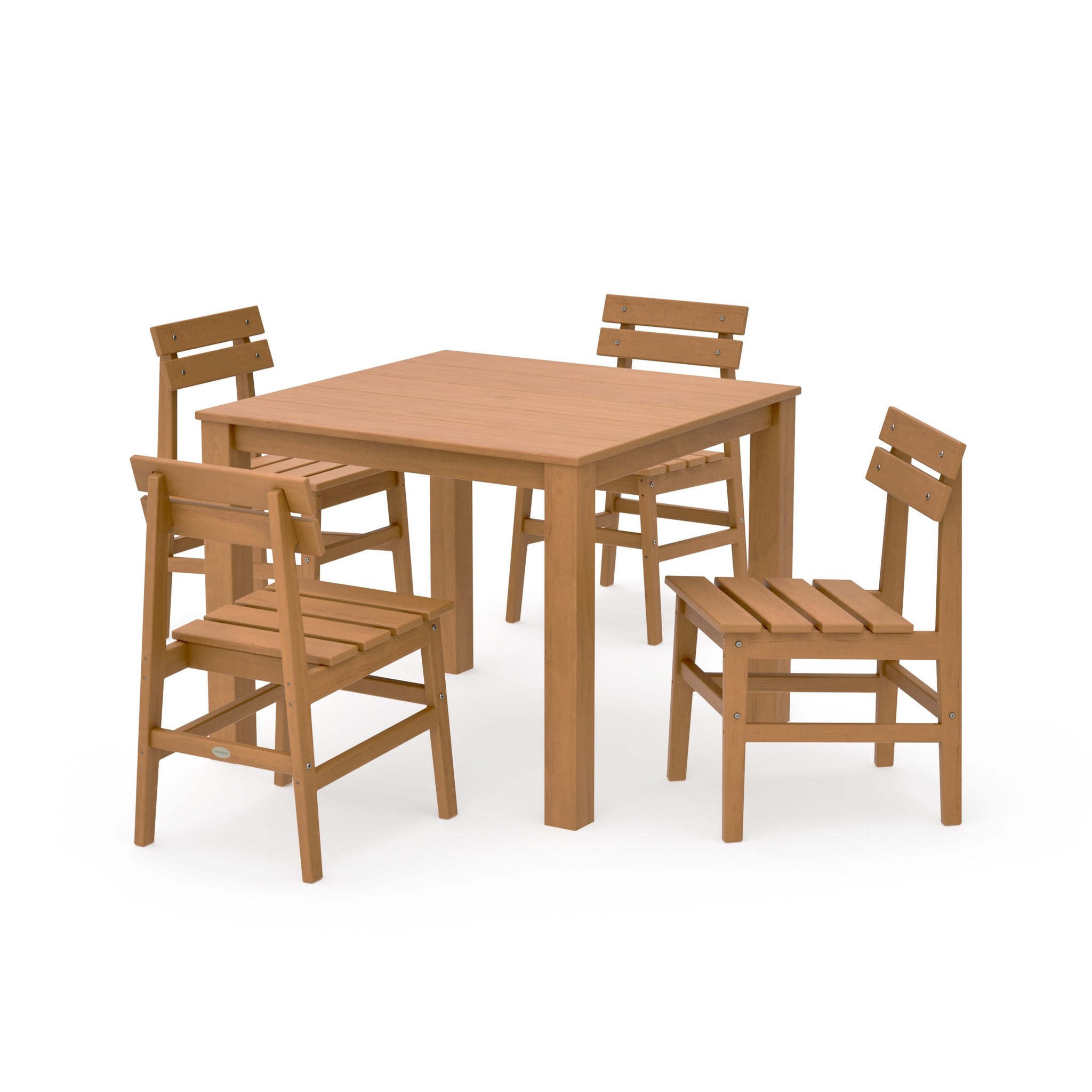 Modern Studio Plaza Chair 5-Piece Parsons Dining Set