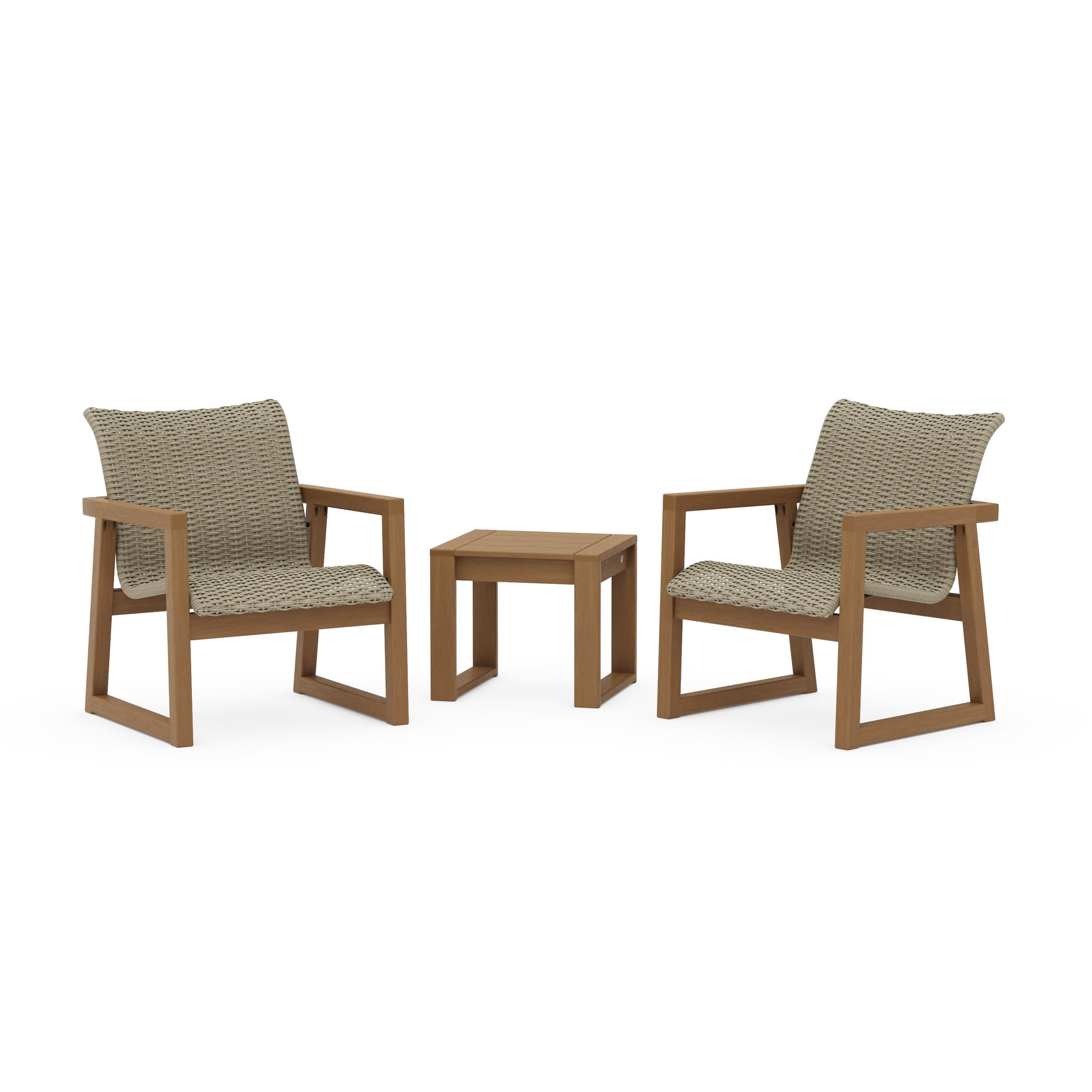 EDGE Woven 3-Piece Lounge Chair Seating Set