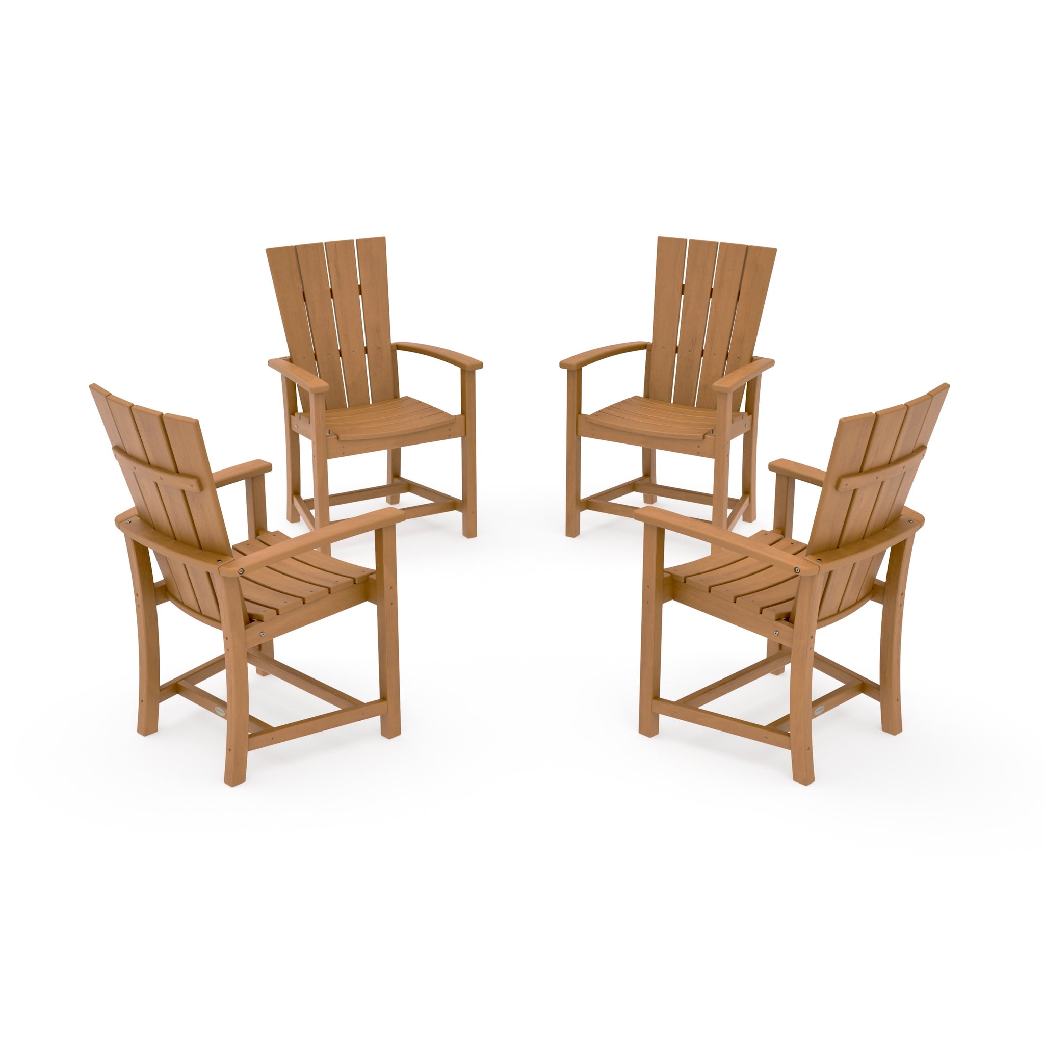 Quattro 4-Piece Upright Adirondack Conversation Set