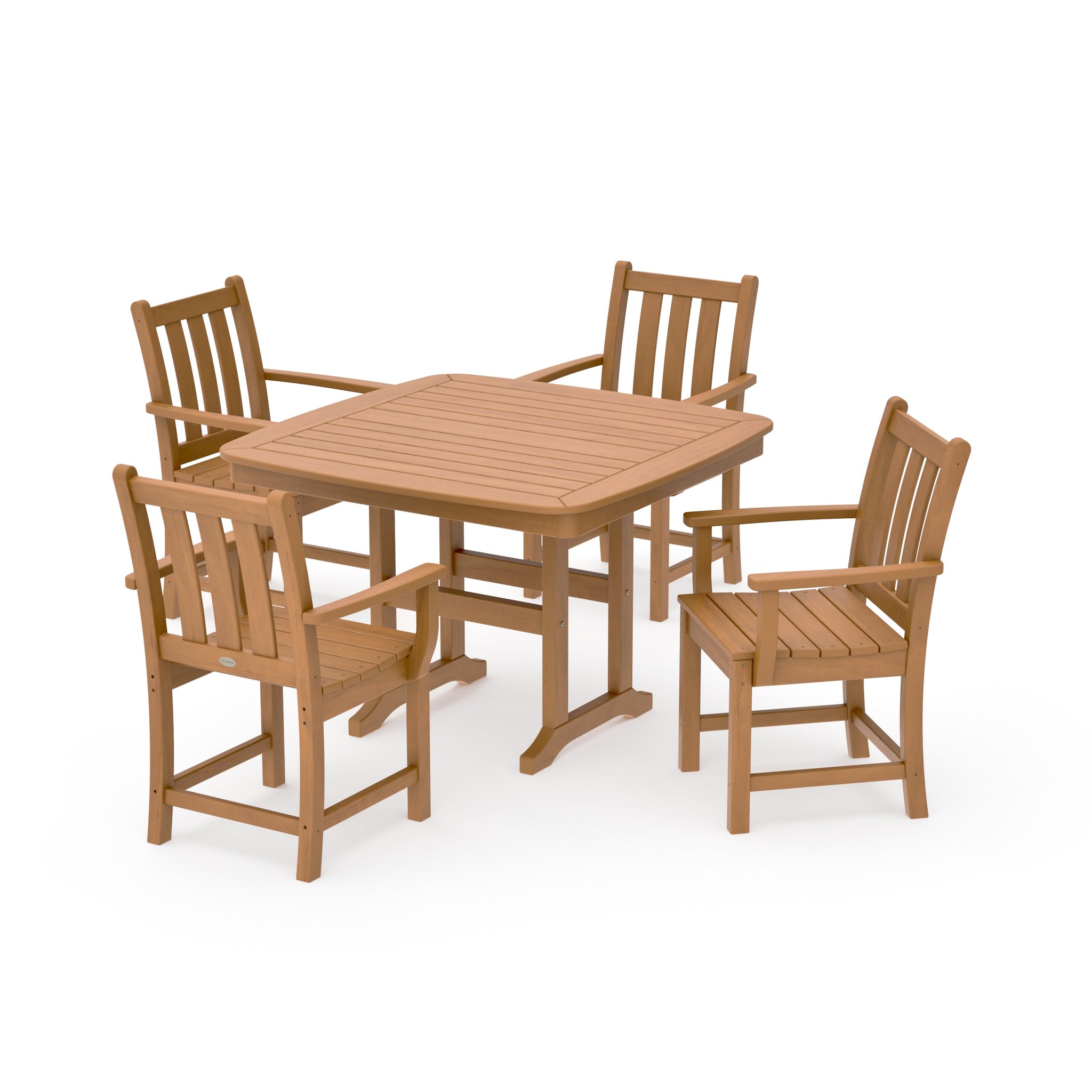 Traditional Garden 5-Piece Dining Set with Trestle Legs
