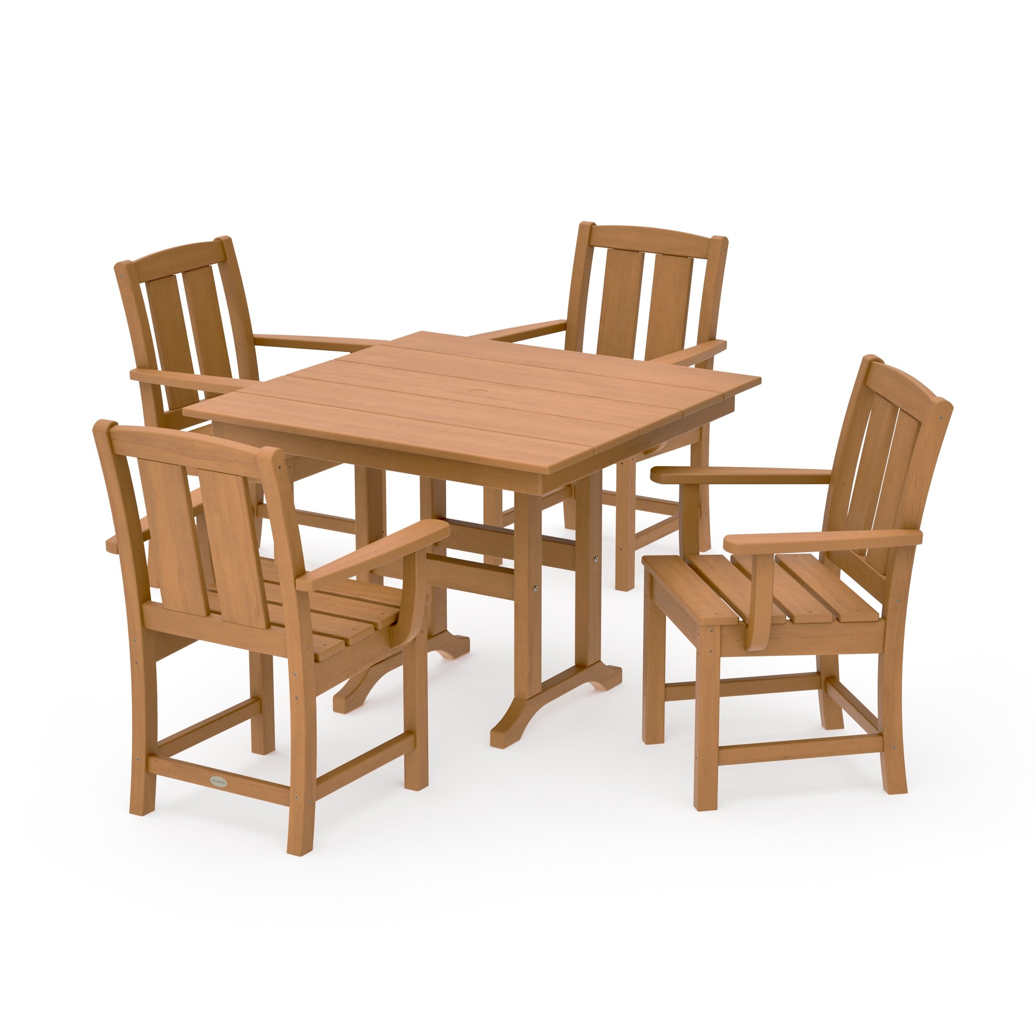 Mission 5-Piece Farmhouse Dining Set