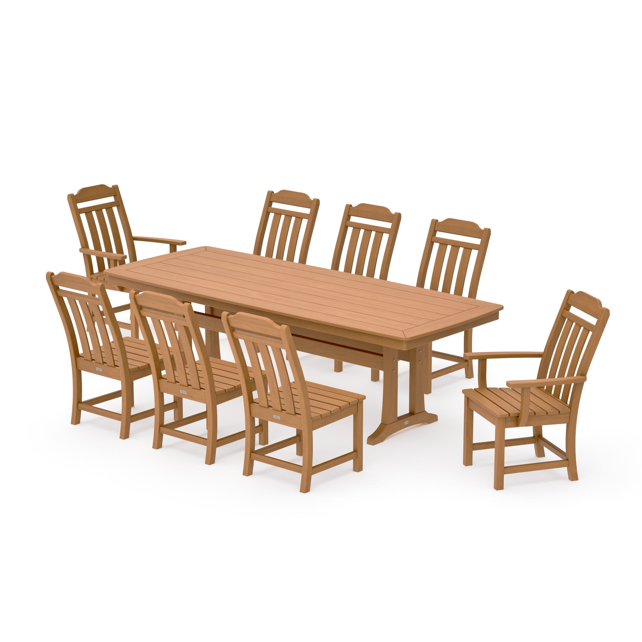 Cottage 9-Piece Dining Set with Trestle Legs