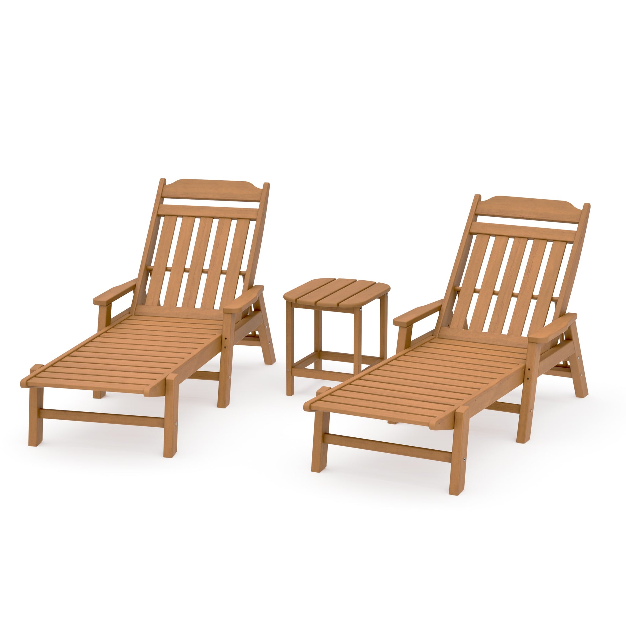 Cottage 3-Piece Chaise Set with Arms