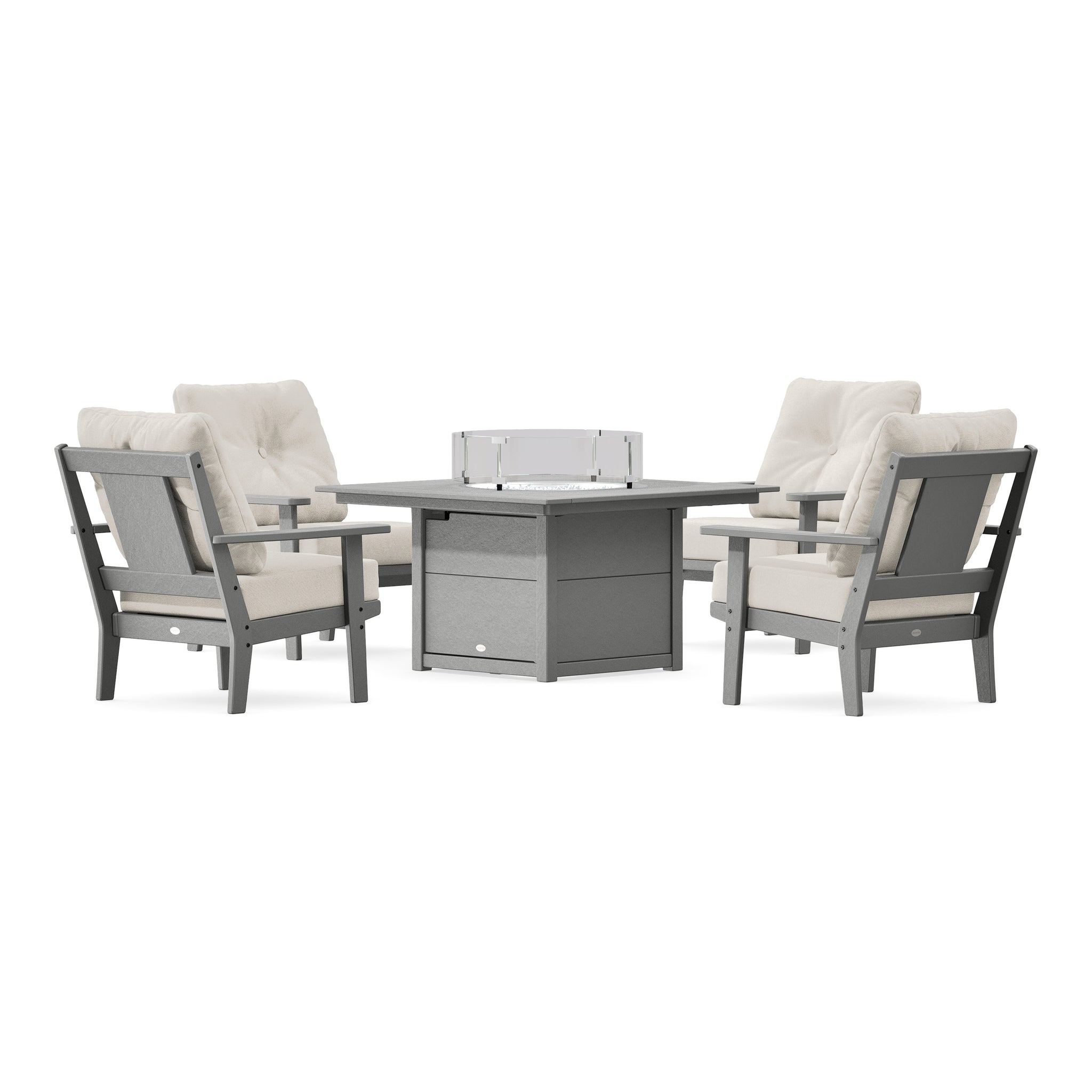 Prairie 5-Piece Deep Seating Set with Fire Pit Table