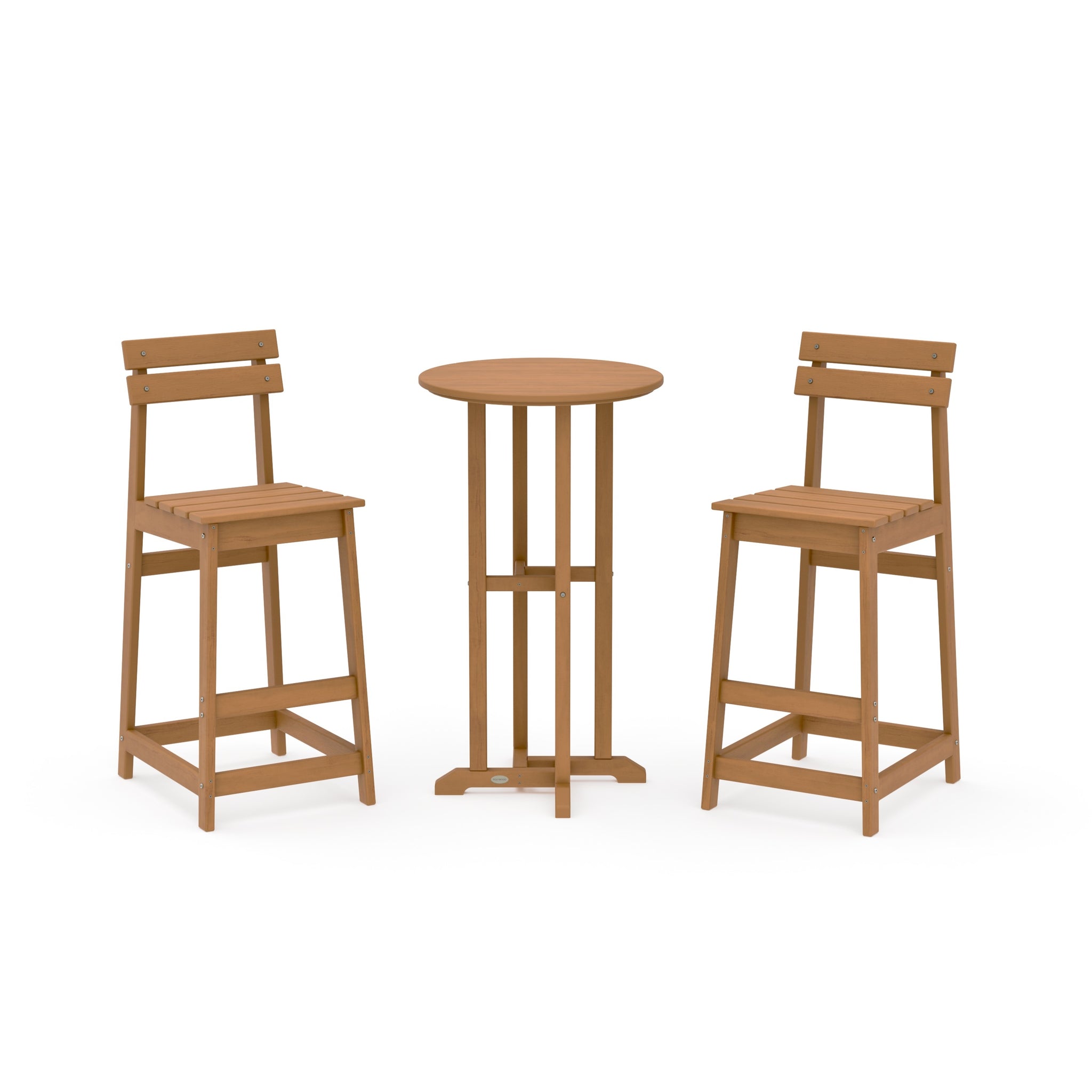 Modern Studio Plaza Bar Chair 3-Piece Bistro Set