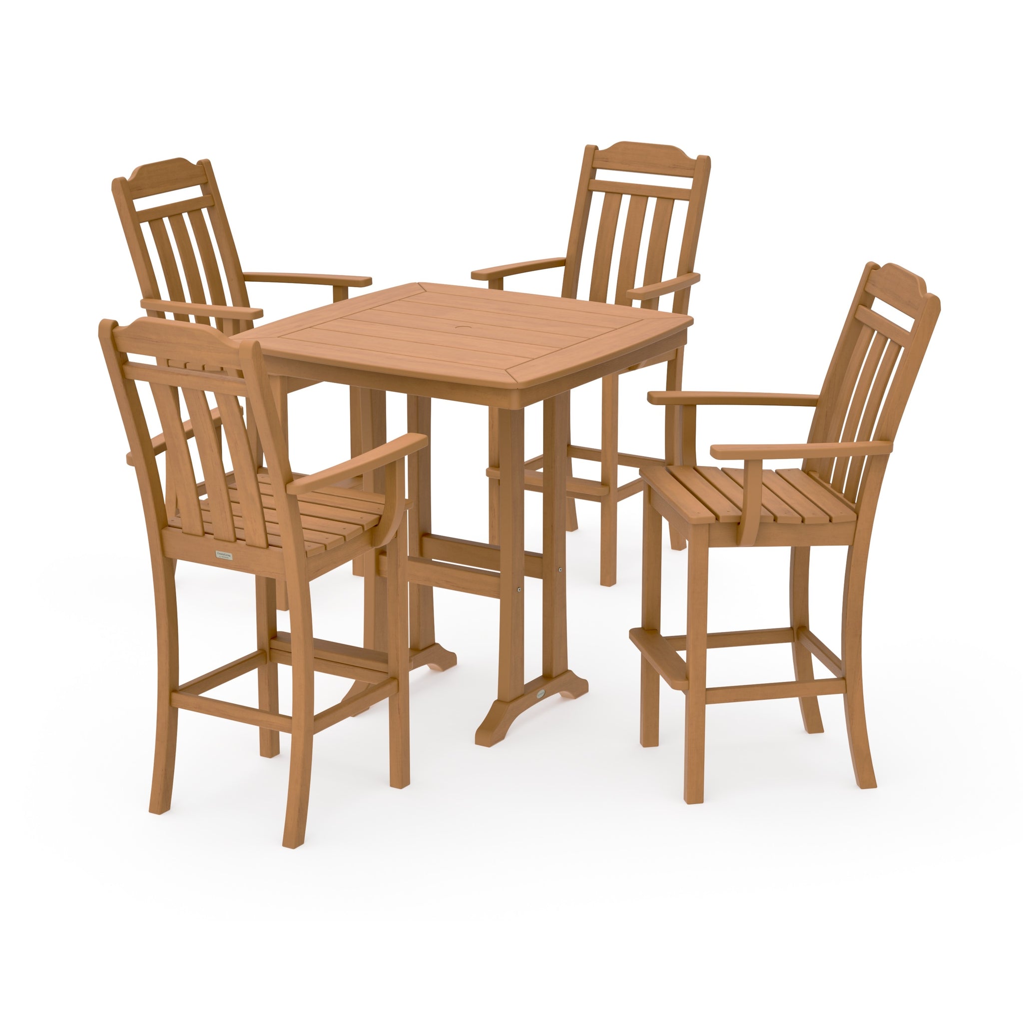 Cottage 5-Piece Bar Set with Trestle Legs