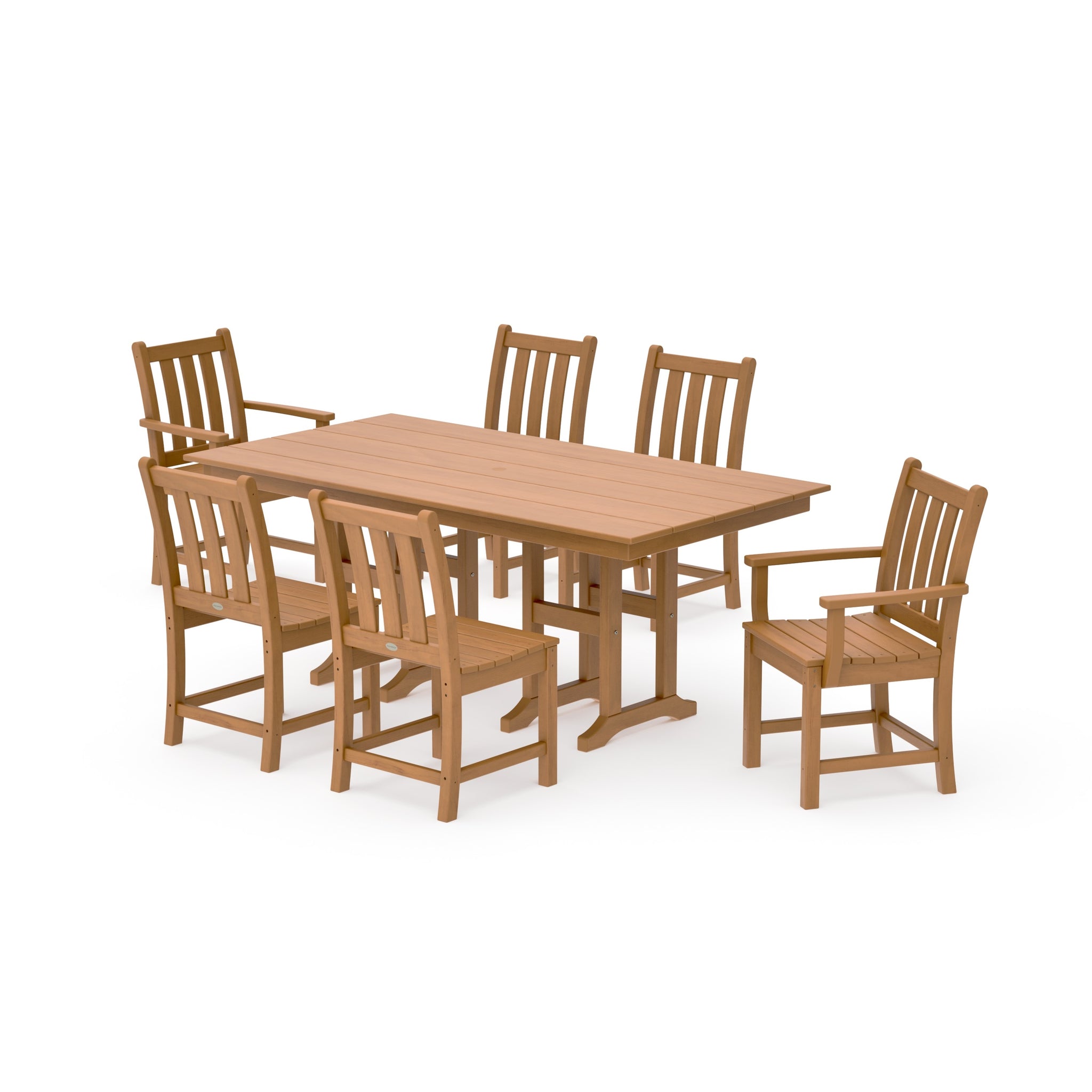 Traditional Garden 7-Piece Farmhouse Dining Set