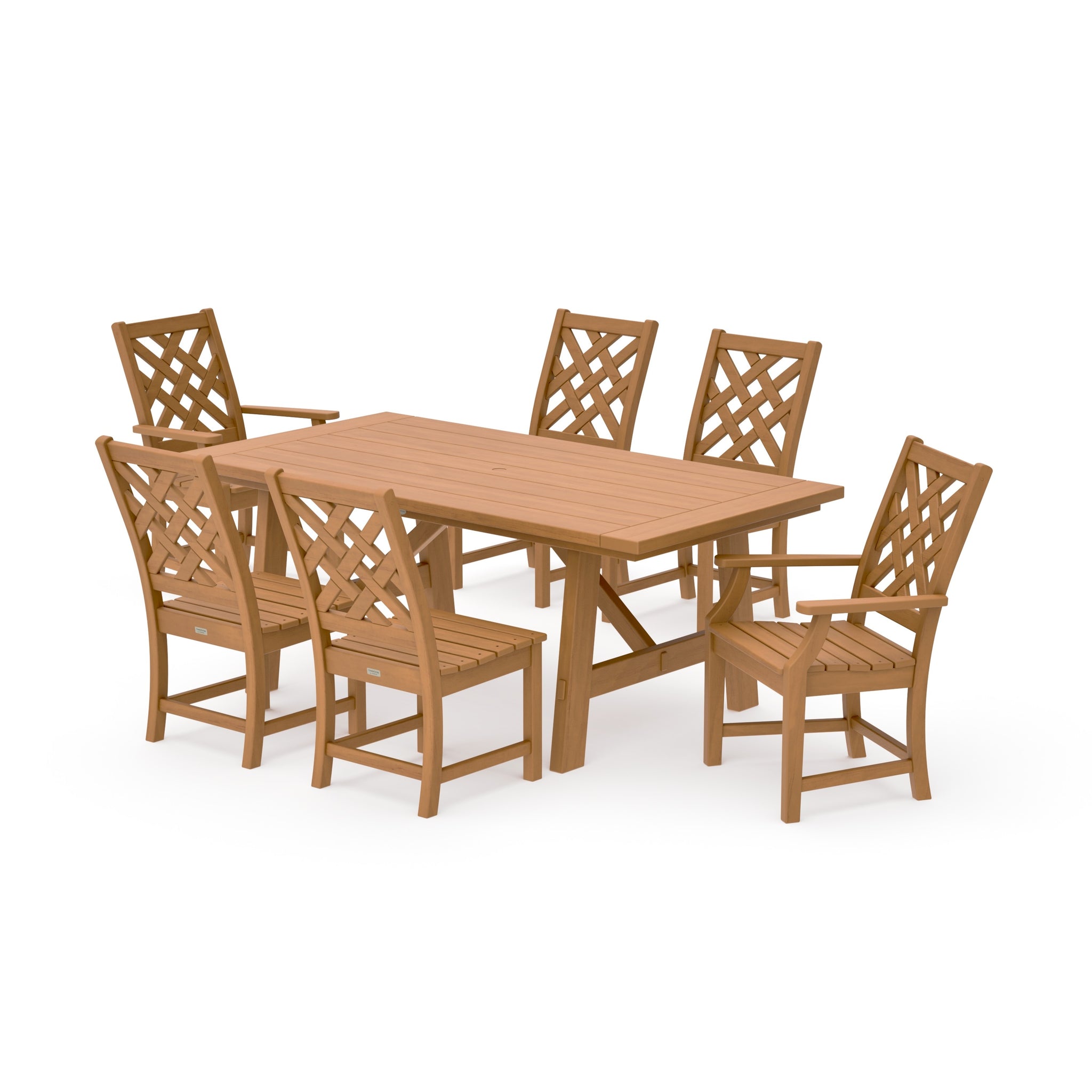 Wovendale 7-Piece Rustic Farmhouse Dining Set