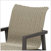 Coastal Woven Arm Chair 7-Piece Parsons Dining Set