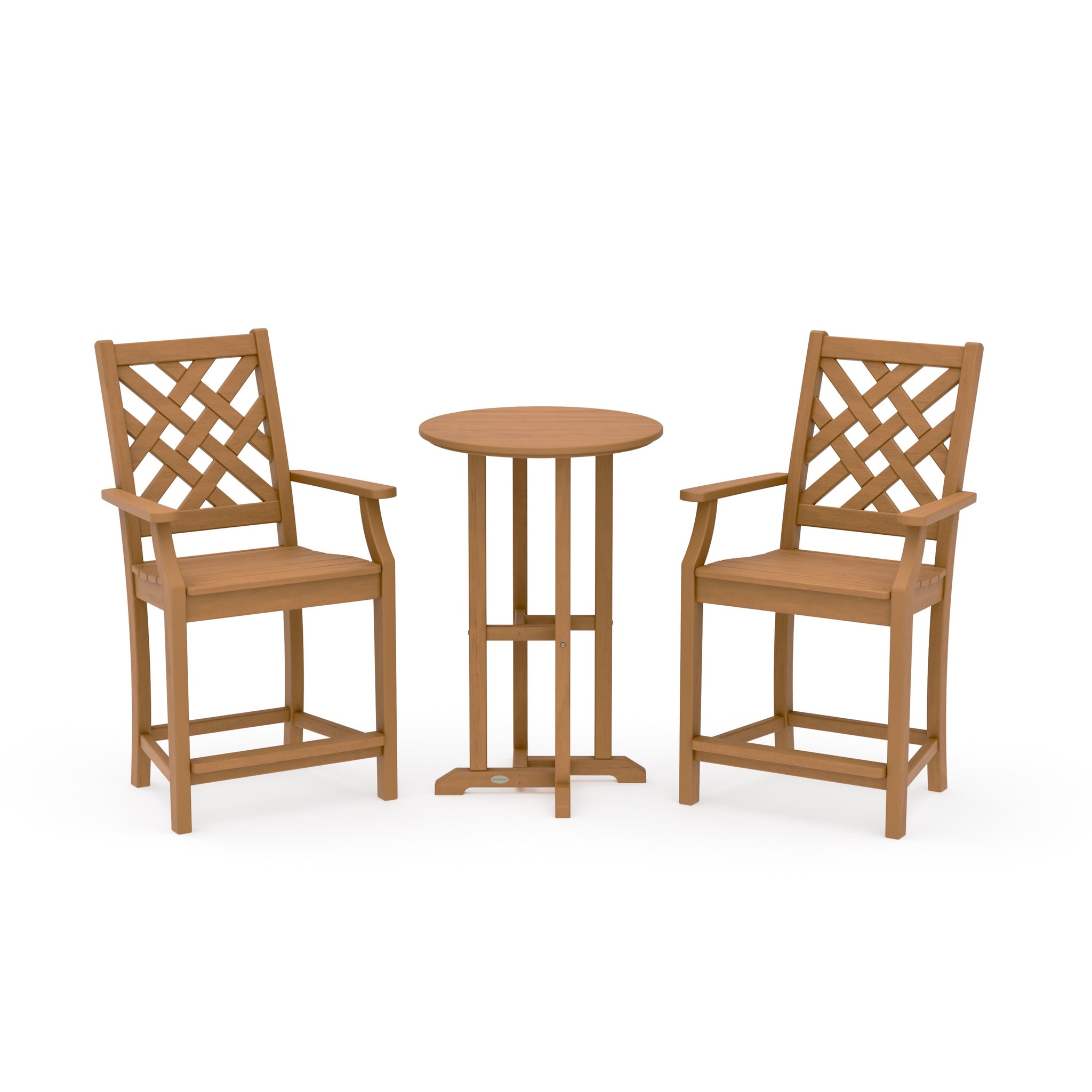 Wovendale 3-Piece Farmhouse Bistro Counter Set