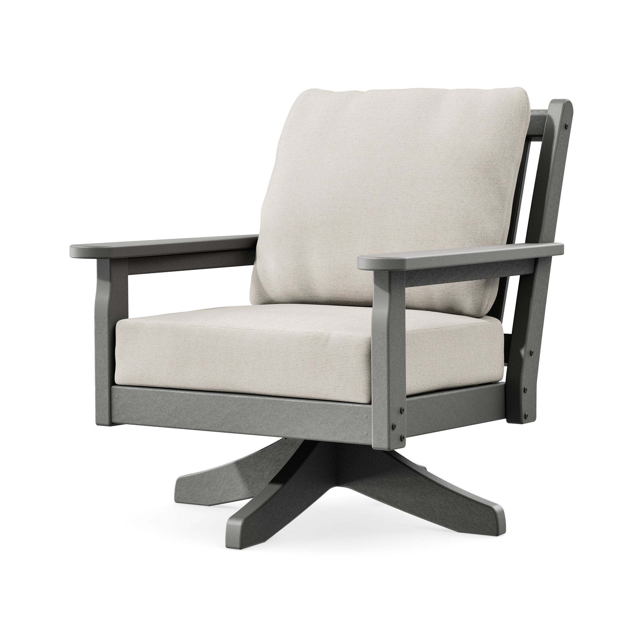 Chippendale Deep Seating Swivel Chair
