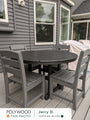 48" Round Farmhouse Dining Table