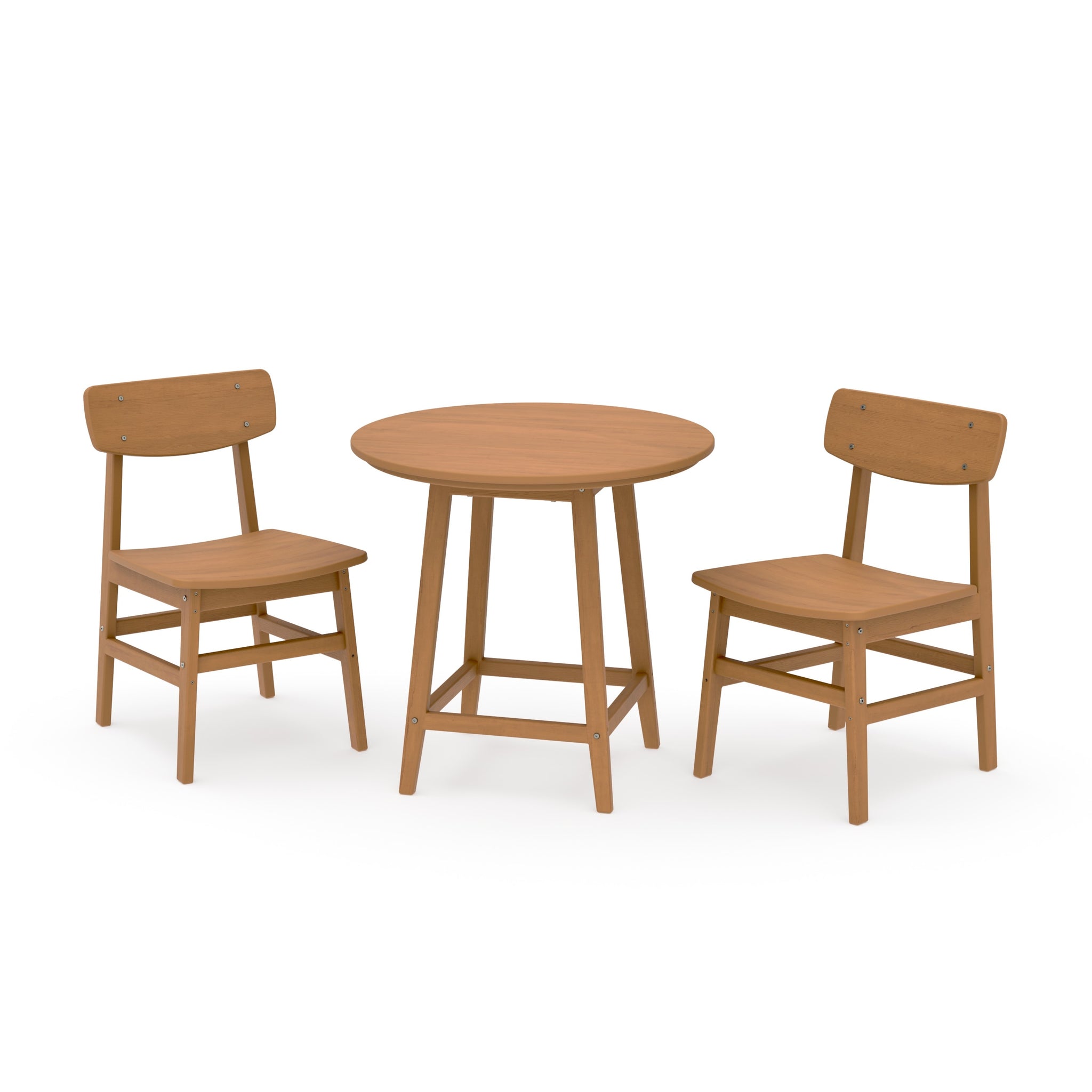 Modern Studio Urban Chair 3-Piece Round Bistro Dining Set