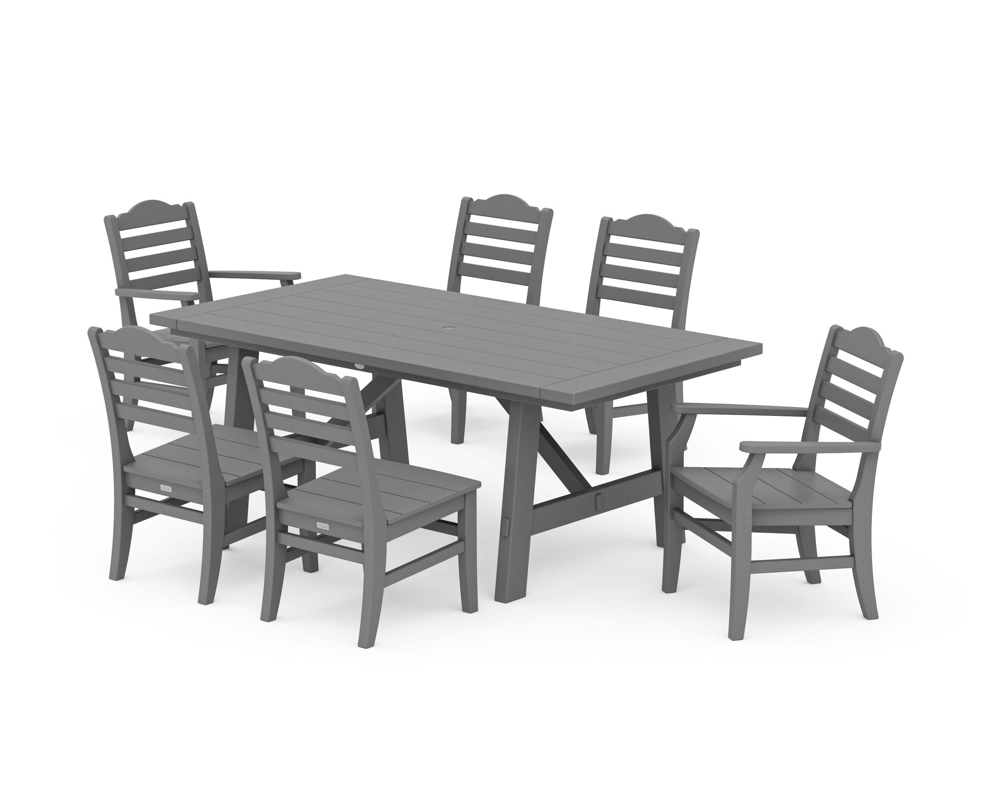 Savannah 7-Piece Rustic Farmhouse Dining Set