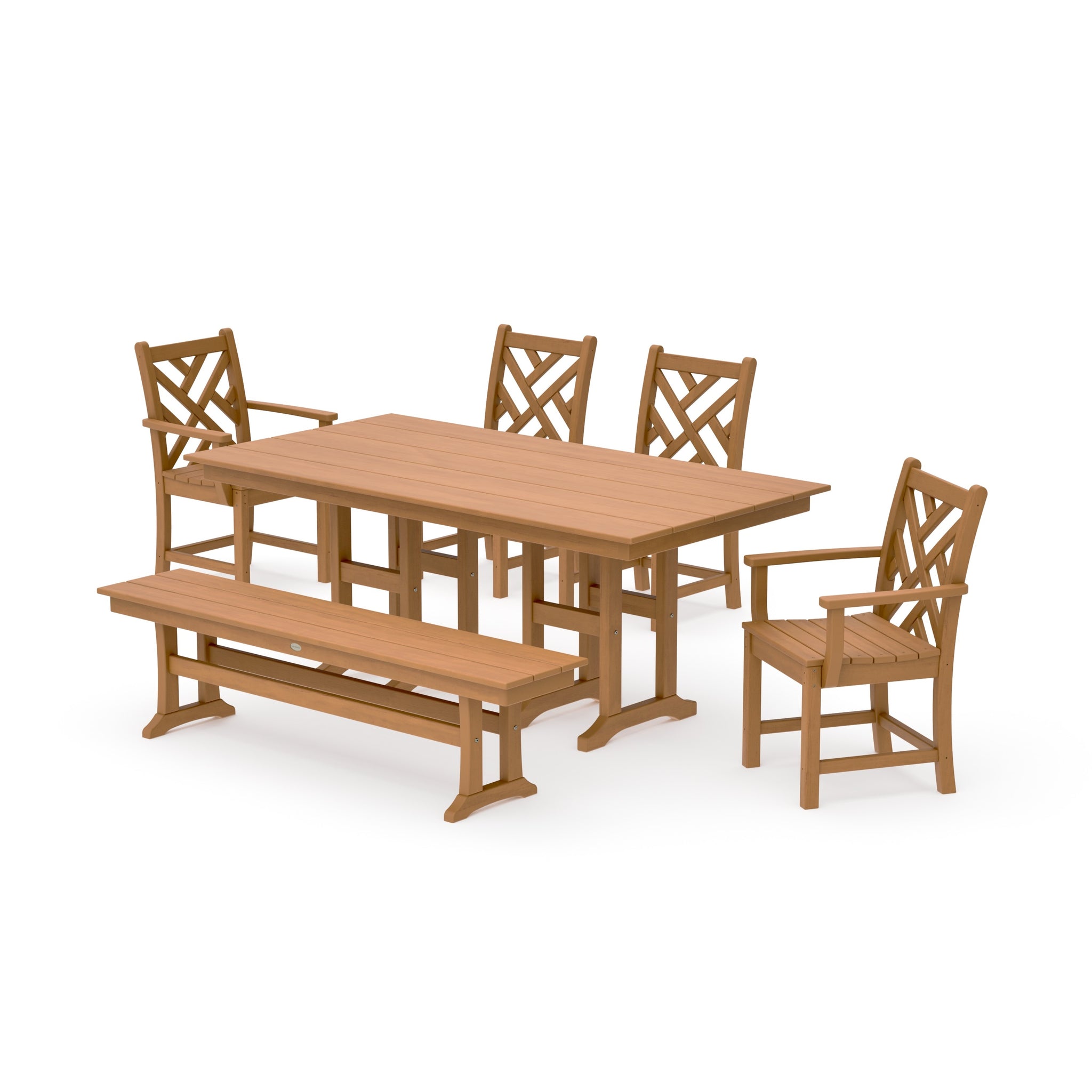 Chippendale 6-Piece Farmhouse Dining Set