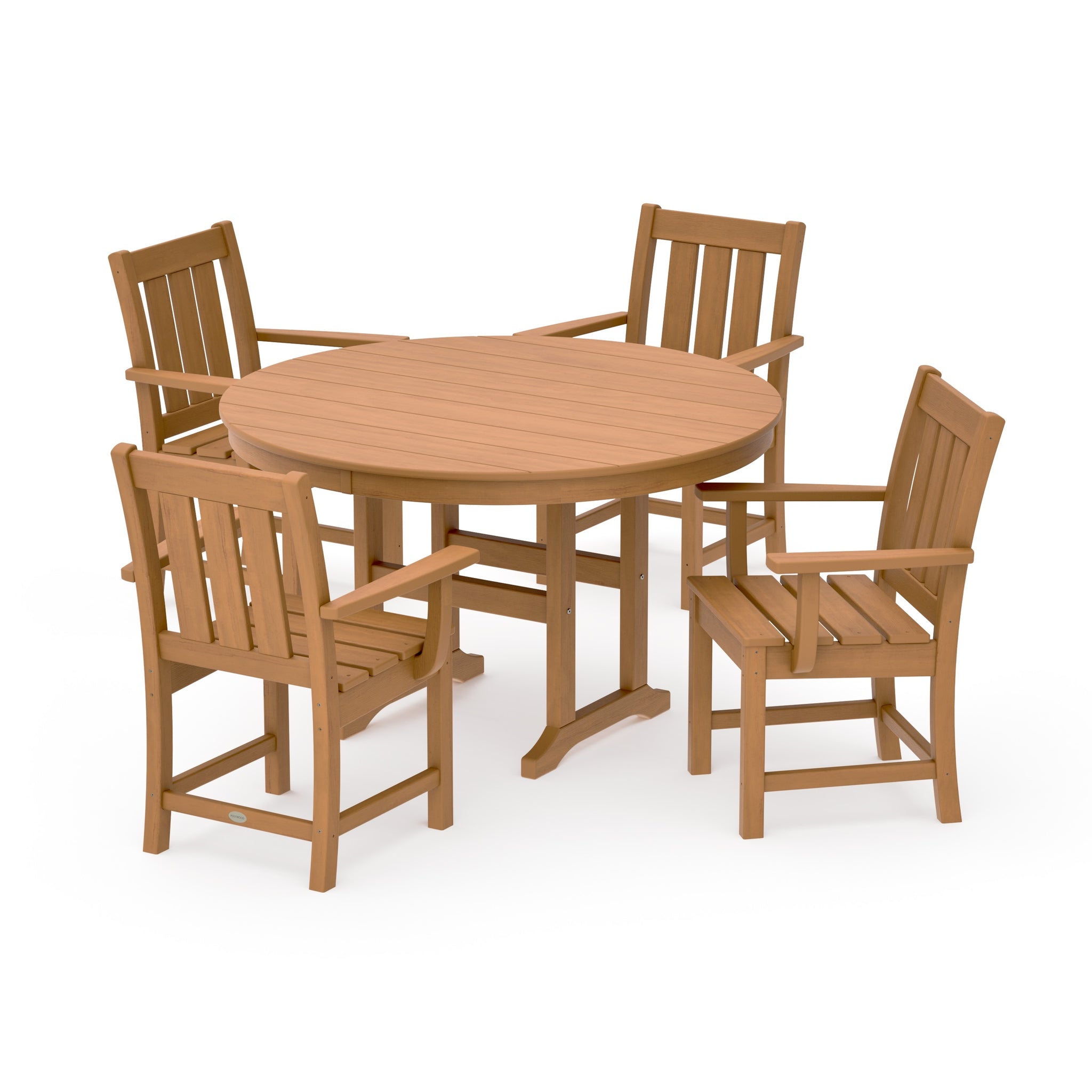 Oxford 5-Piece Round Farmhouse Dining Set