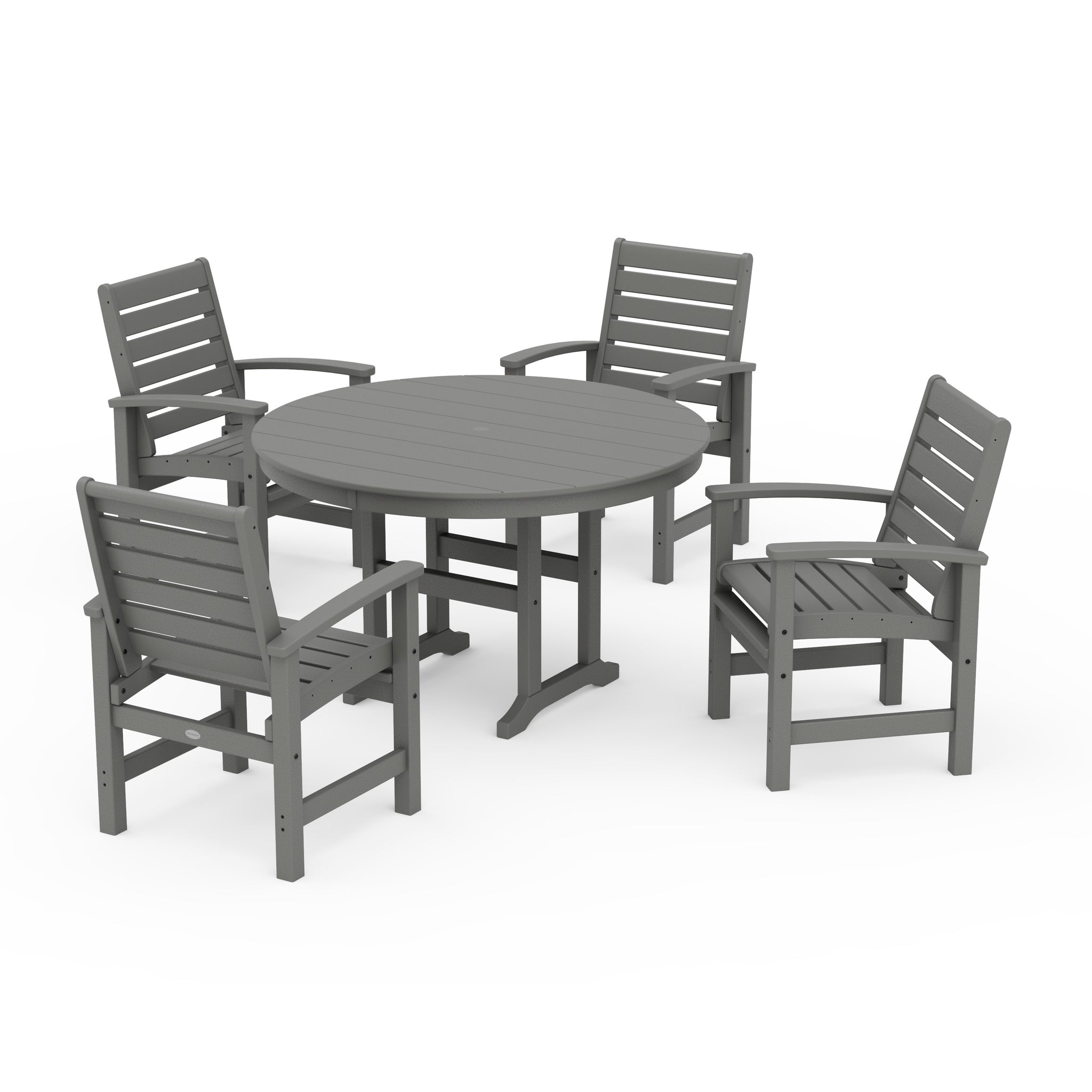 Signature 5-Piece Round Farmhouse Dining Set