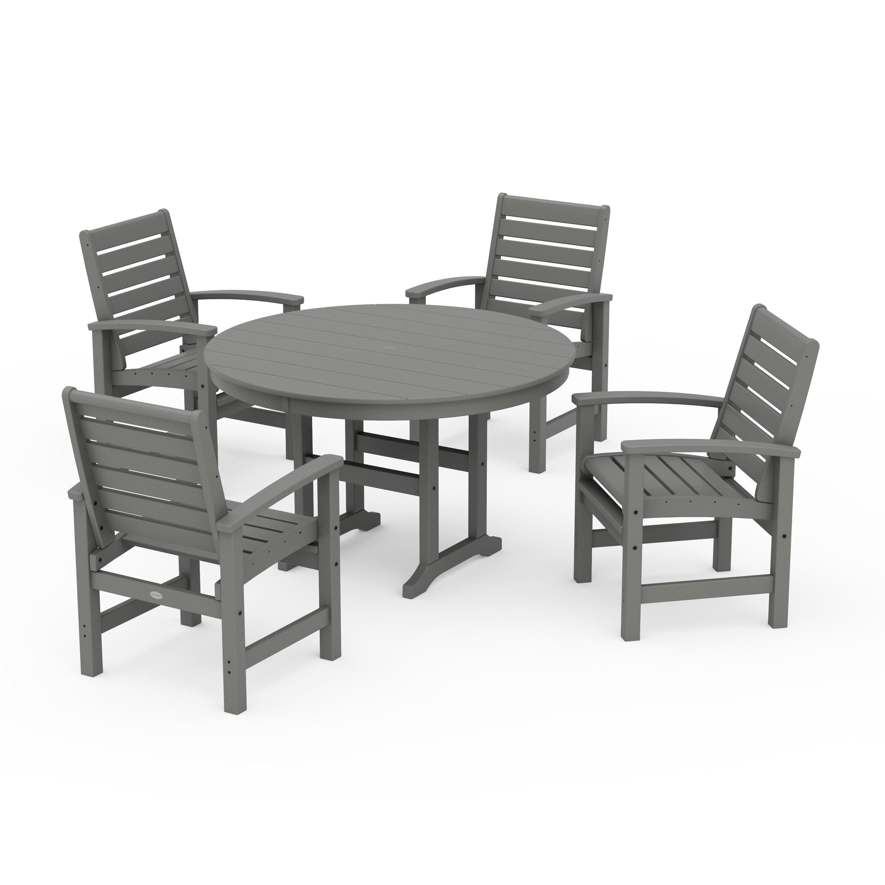 Signature 5-Piece Round Farmhouse Dining Set