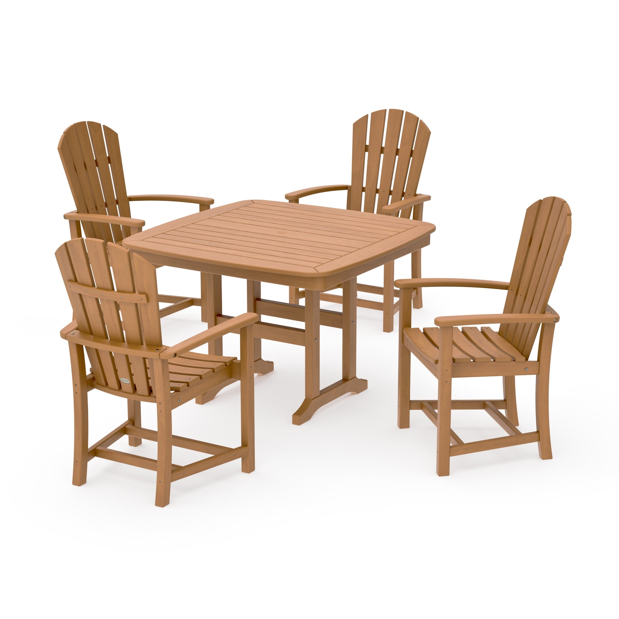 Palm Coast 5-Piece Dining Set with Trestle Legs