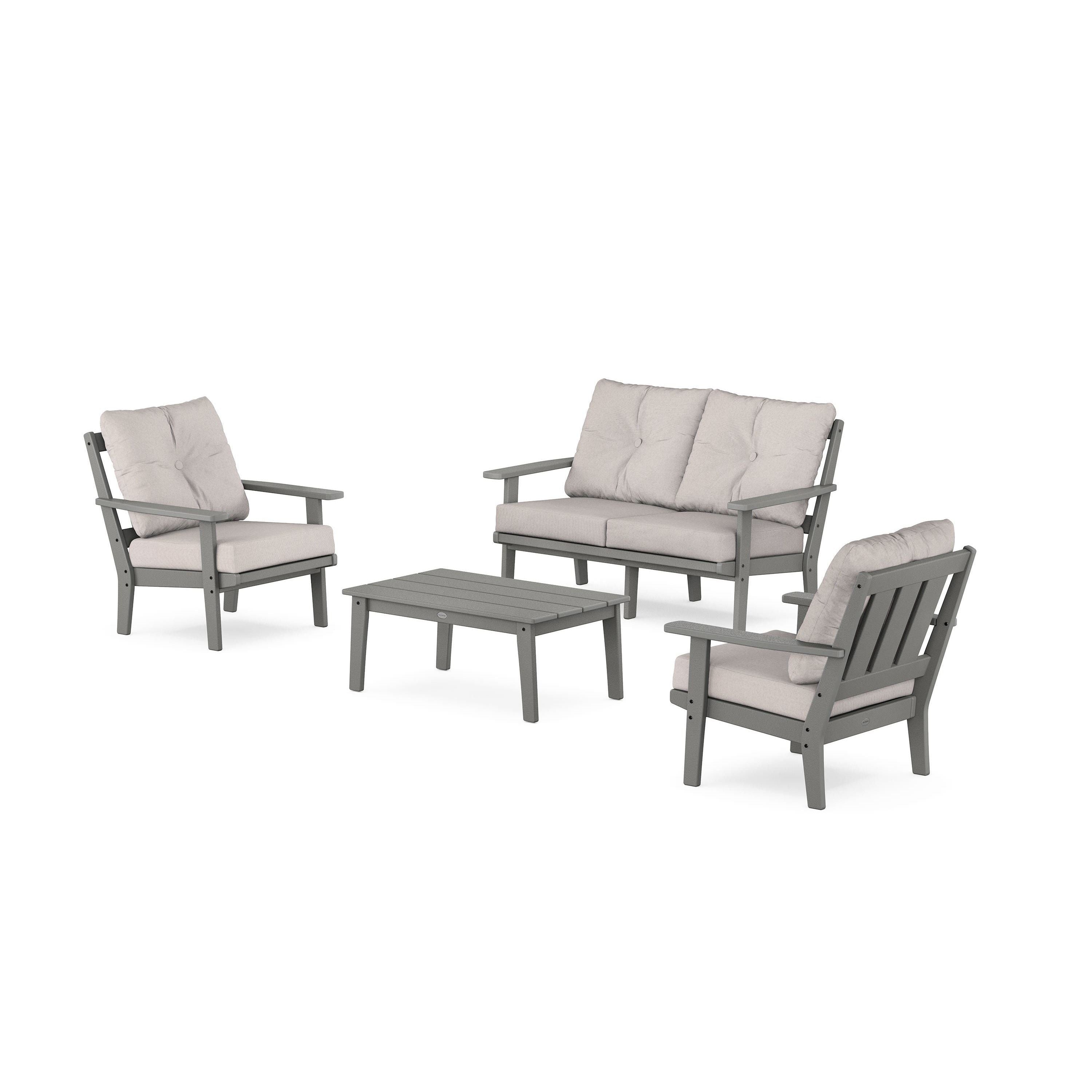 Oxford 4-Piece Deep Seating Set with Loveseat