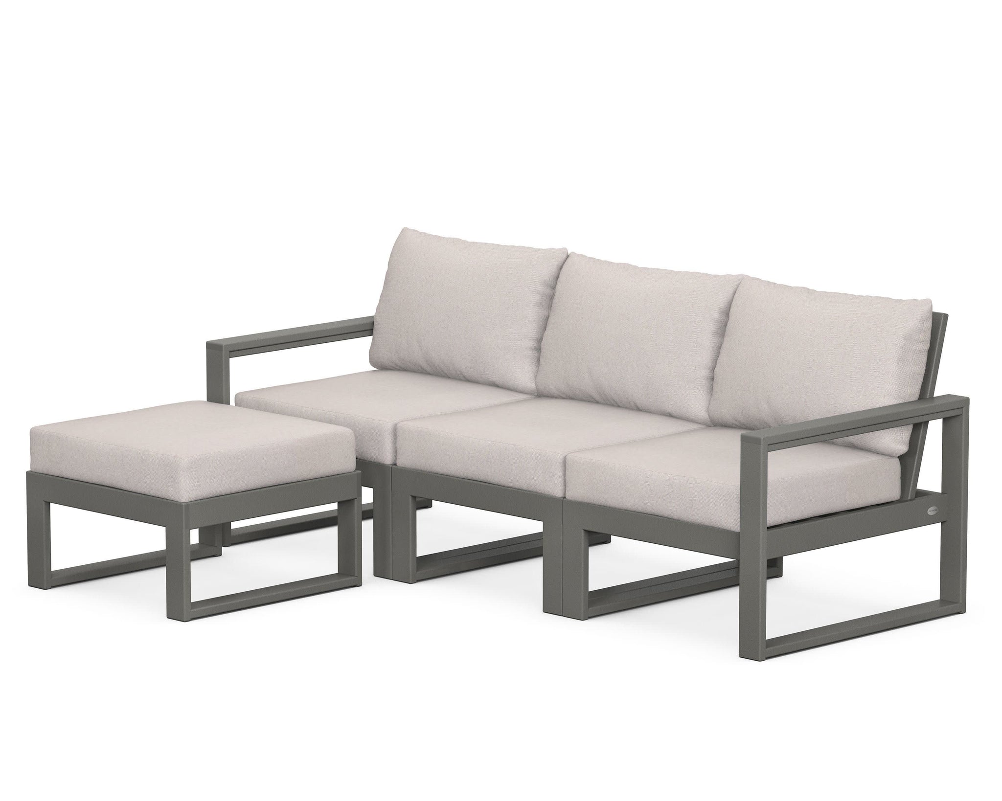 EDGE 4-Piece Modular Deep Seating Set with Ottoman