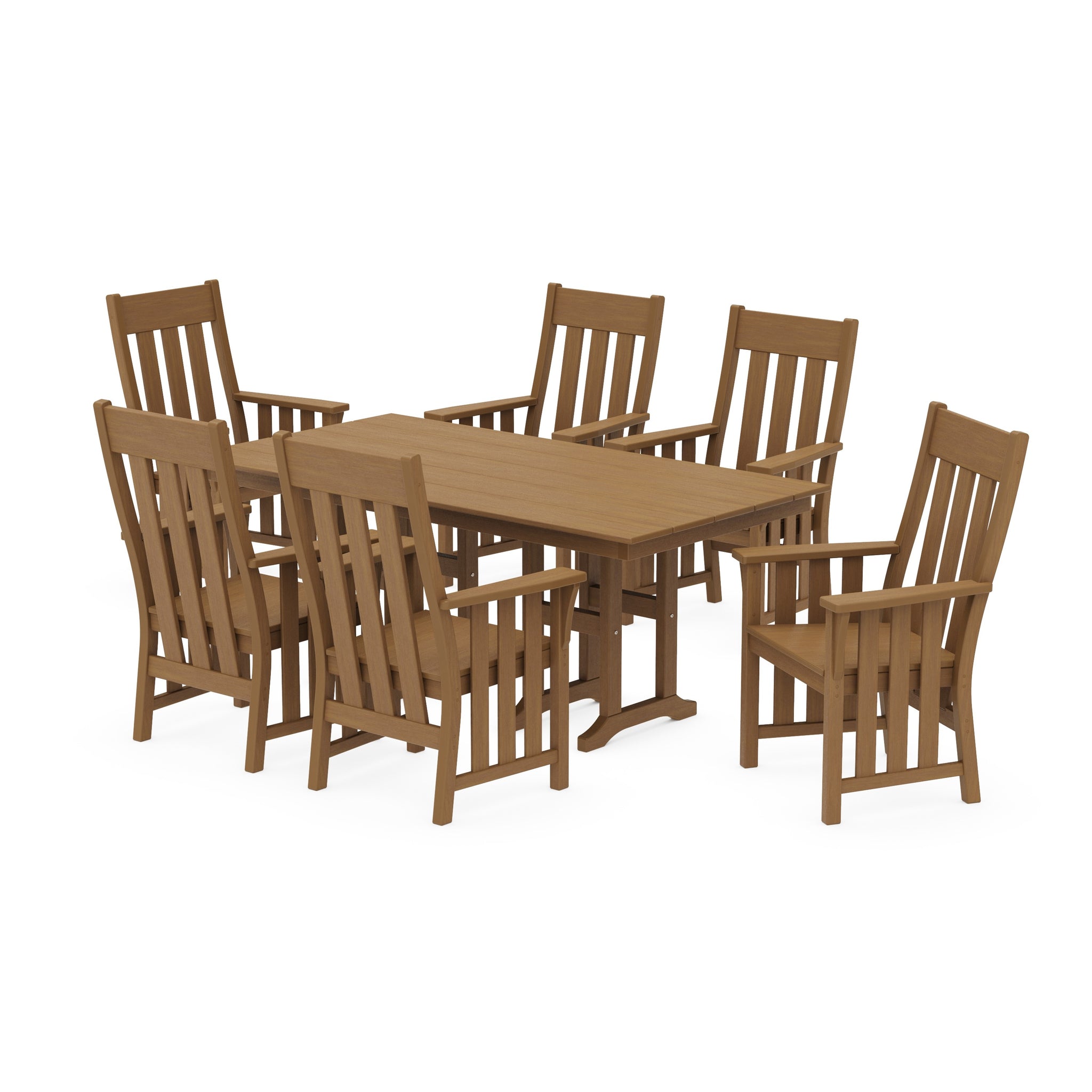Acadia Arm Chair 7-Piece Farmhouse Dining Set