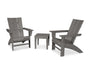 Modern 3-Piece Curveback Adirondack Set