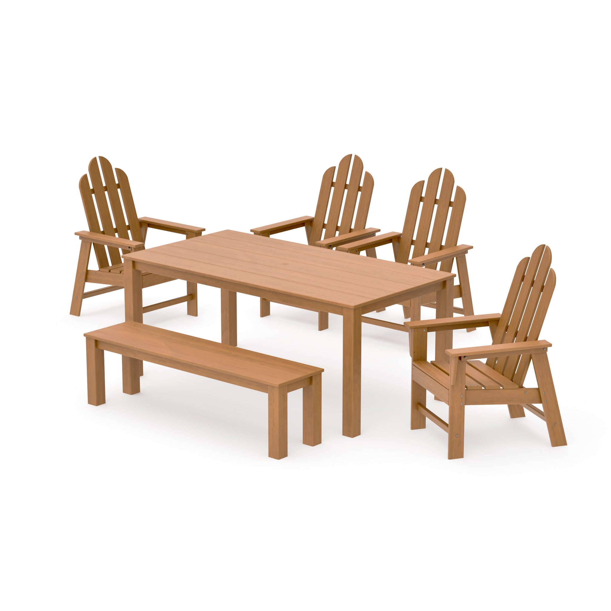 Long Island 6-Piece Parsons Dining Set with Bench