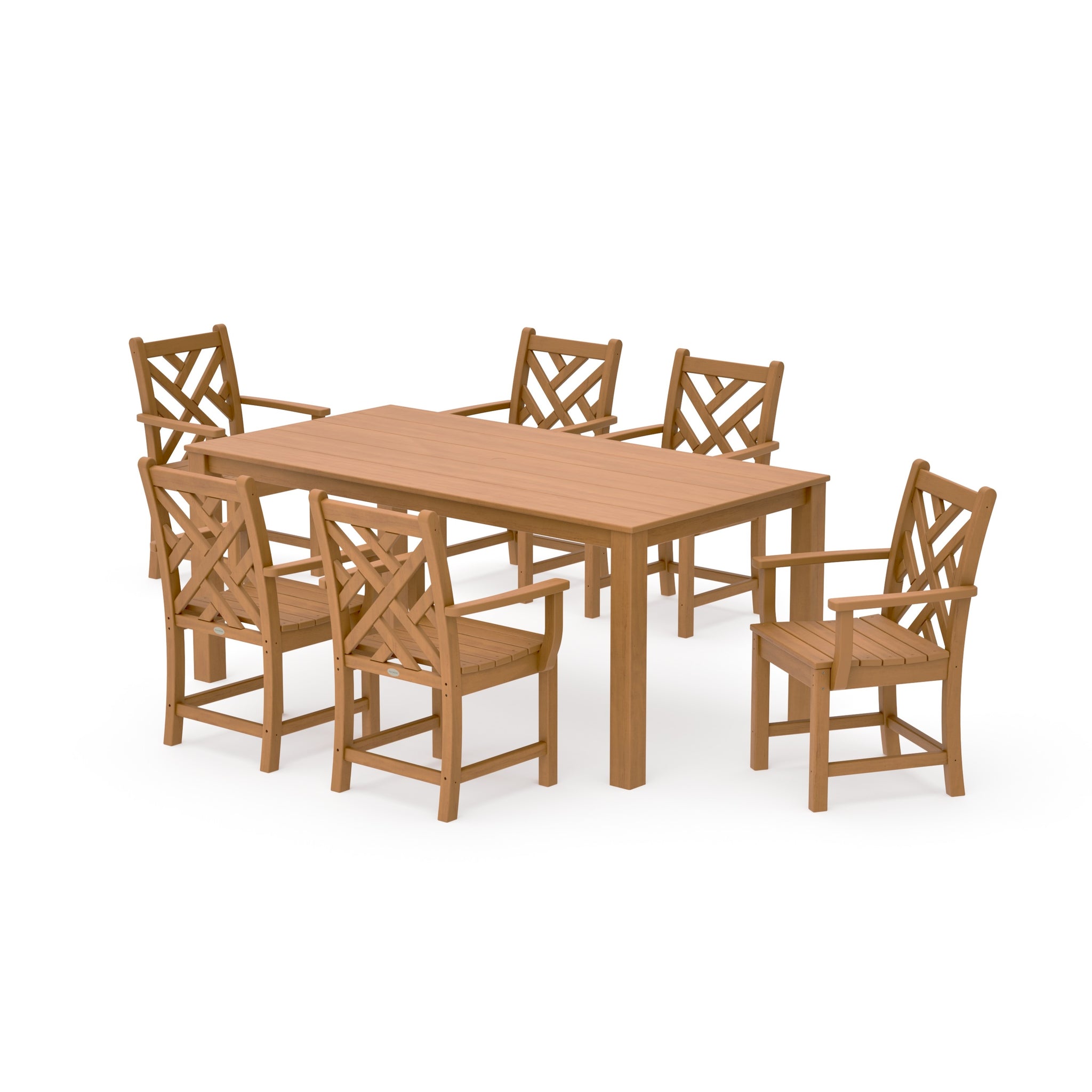 Chippendale Arm Chair 7-Piece Parsons Dining Set