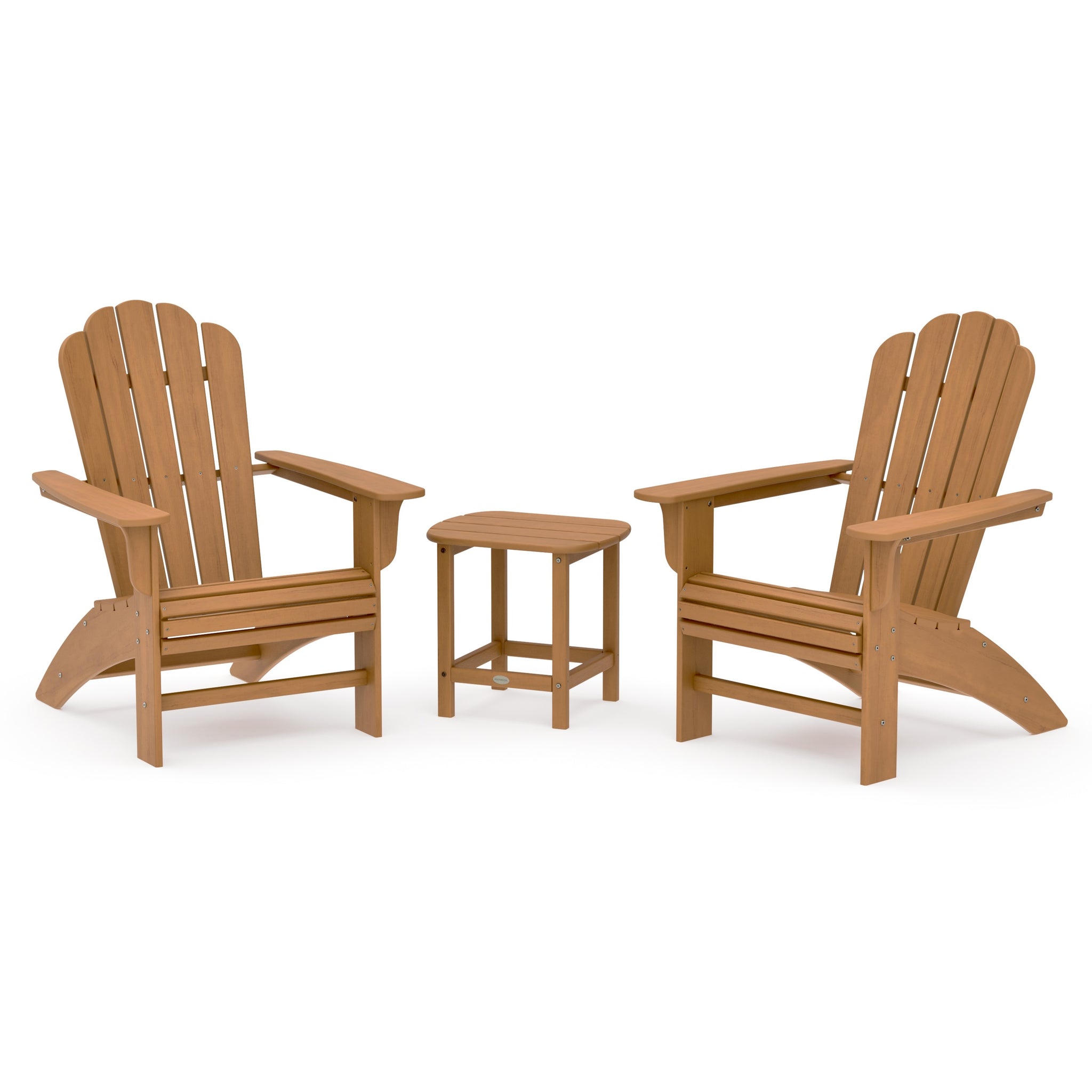 Cottage Curveback Adirondack Chair 3-Piece Set