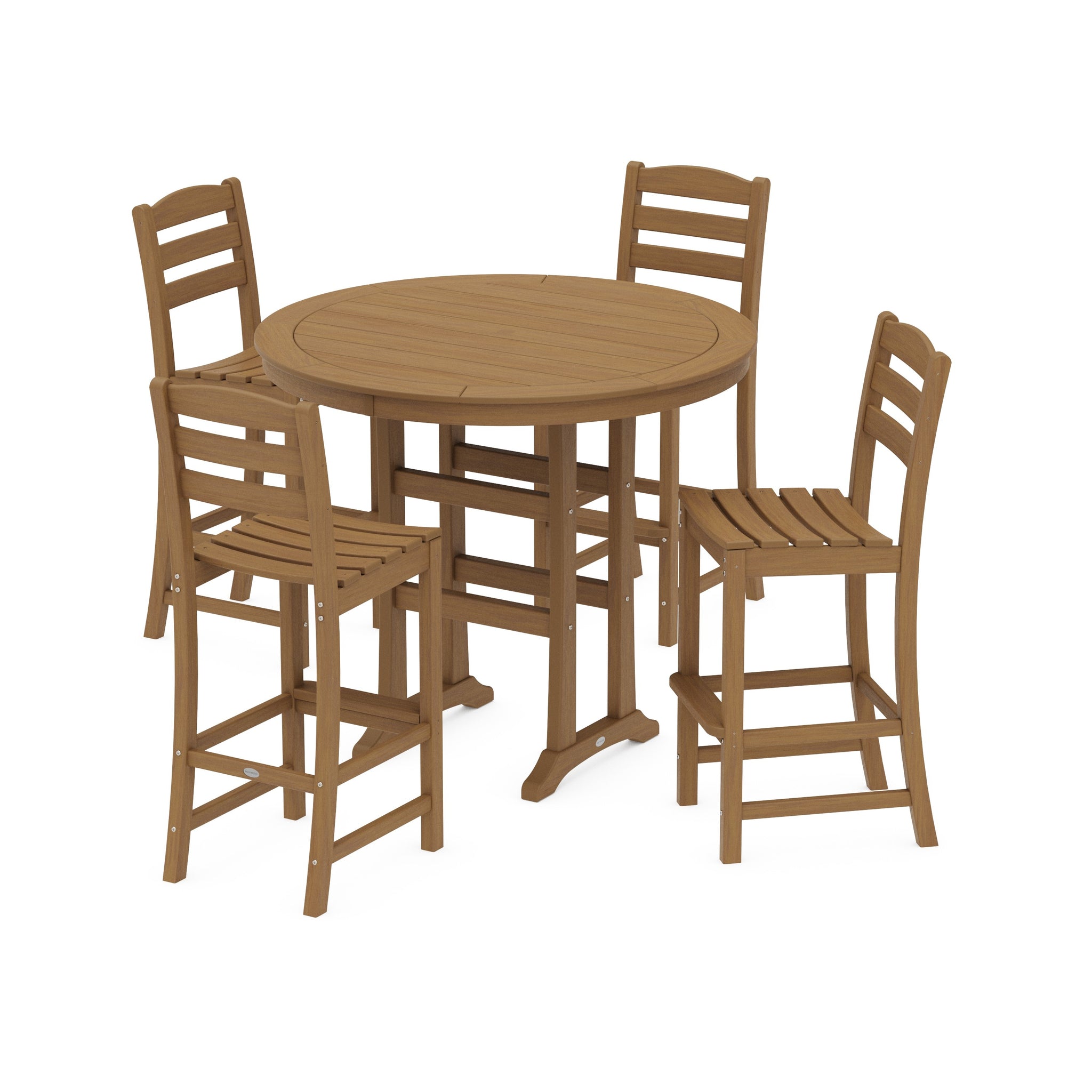 La Casa Café 5-Piece Side Chair Bar Dining Set