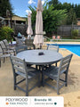 Lakeside 5-Piece Round Farmhouse Side Chair Dining Set