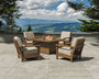 Harbour 5-Piece Conversation Set with Fire Pit Table