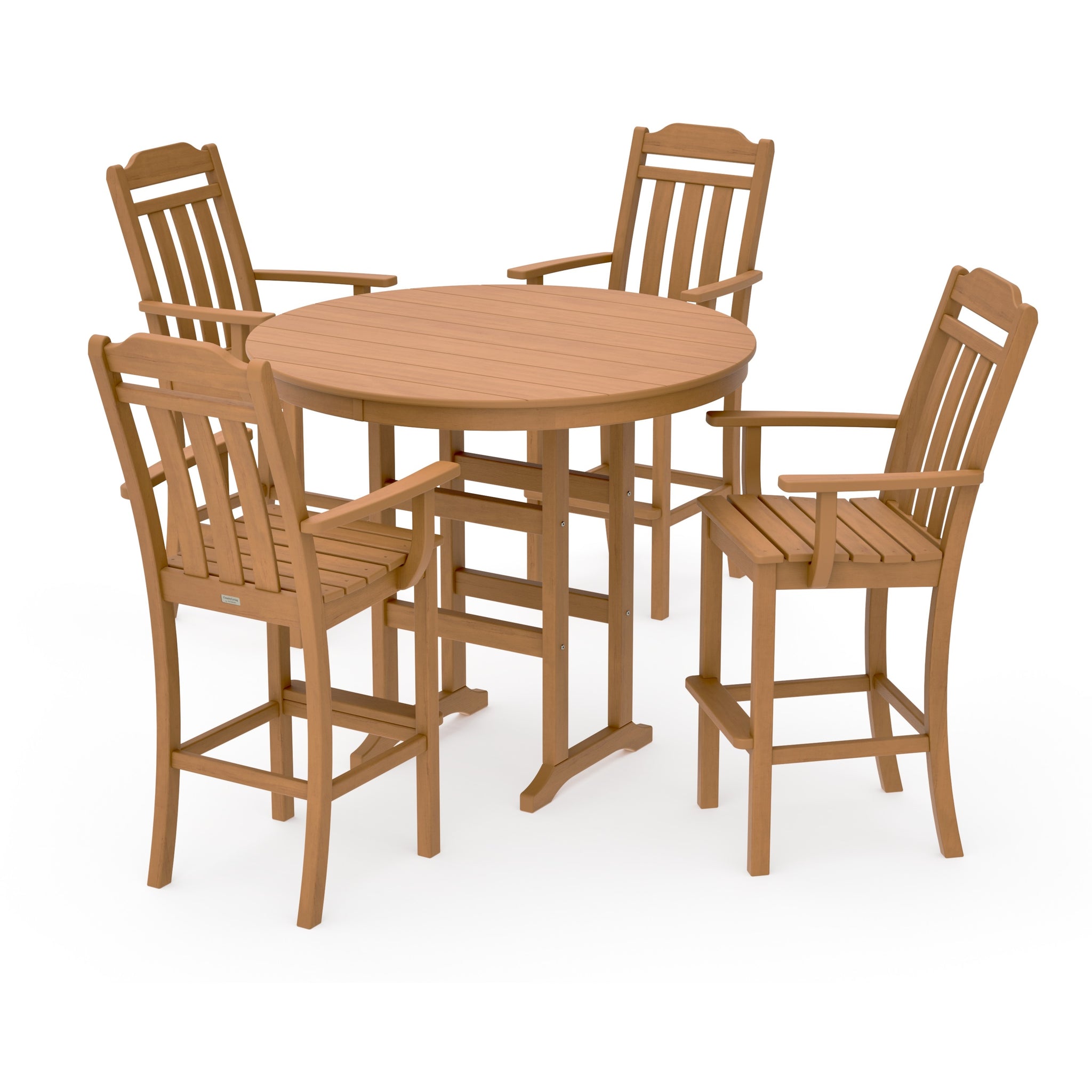 Cottage 5-Piece Round Farmhouse Bar Set