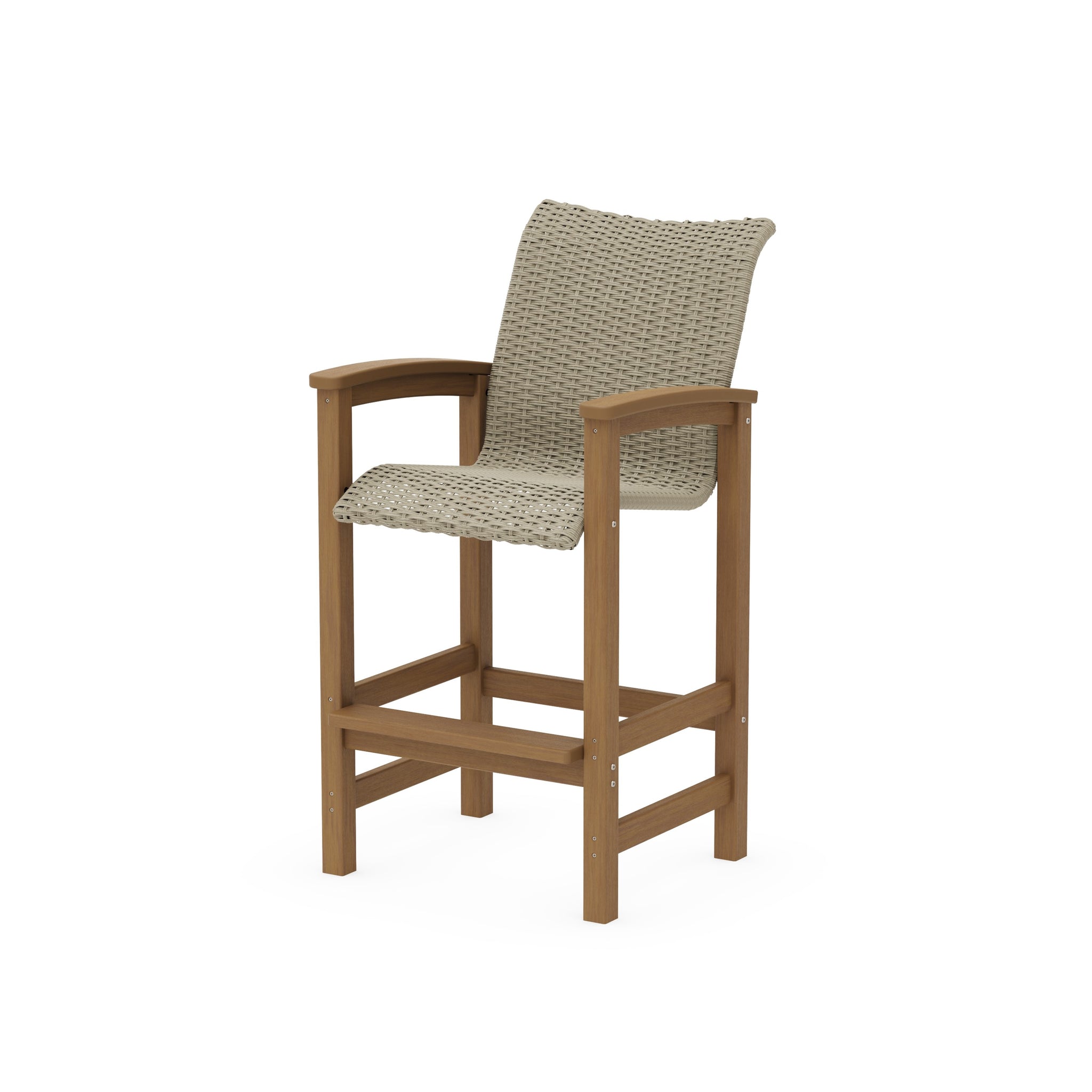 Coastal Woven Bar Chair